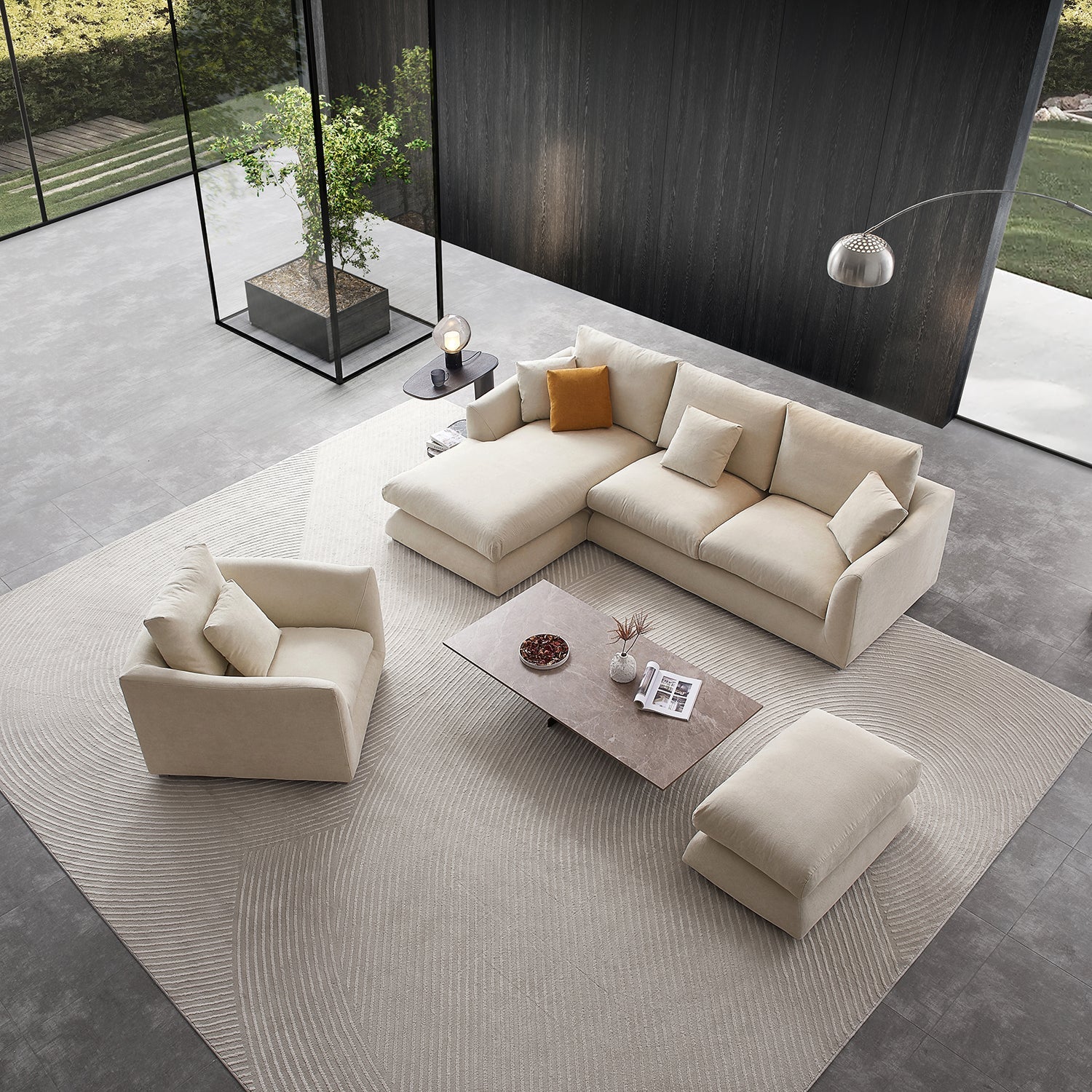 Sofa - Feathers Room Set - MC - Mario Capasa