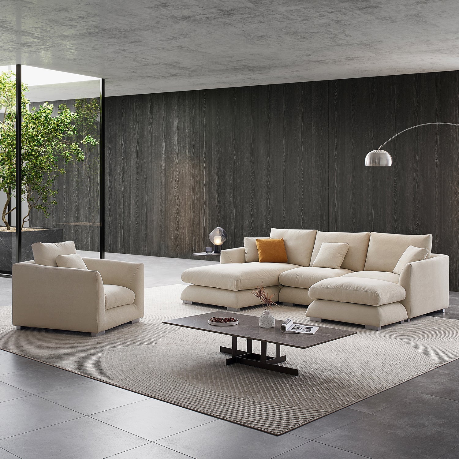 Sofa - Feathers Room Set - MC - Mario Capasa