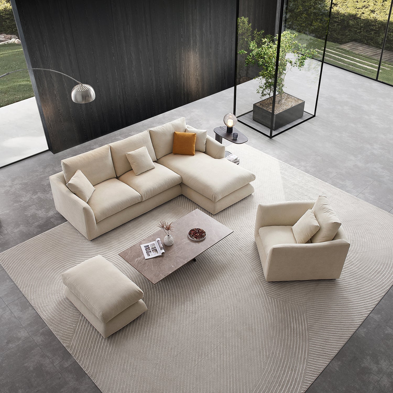 Sofa - Feathers Room Set - MC - Mario Capasa