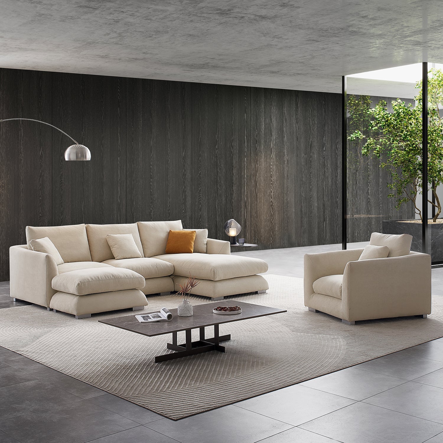 Sofa - Feathers Room Set - MC - Mario Capasa