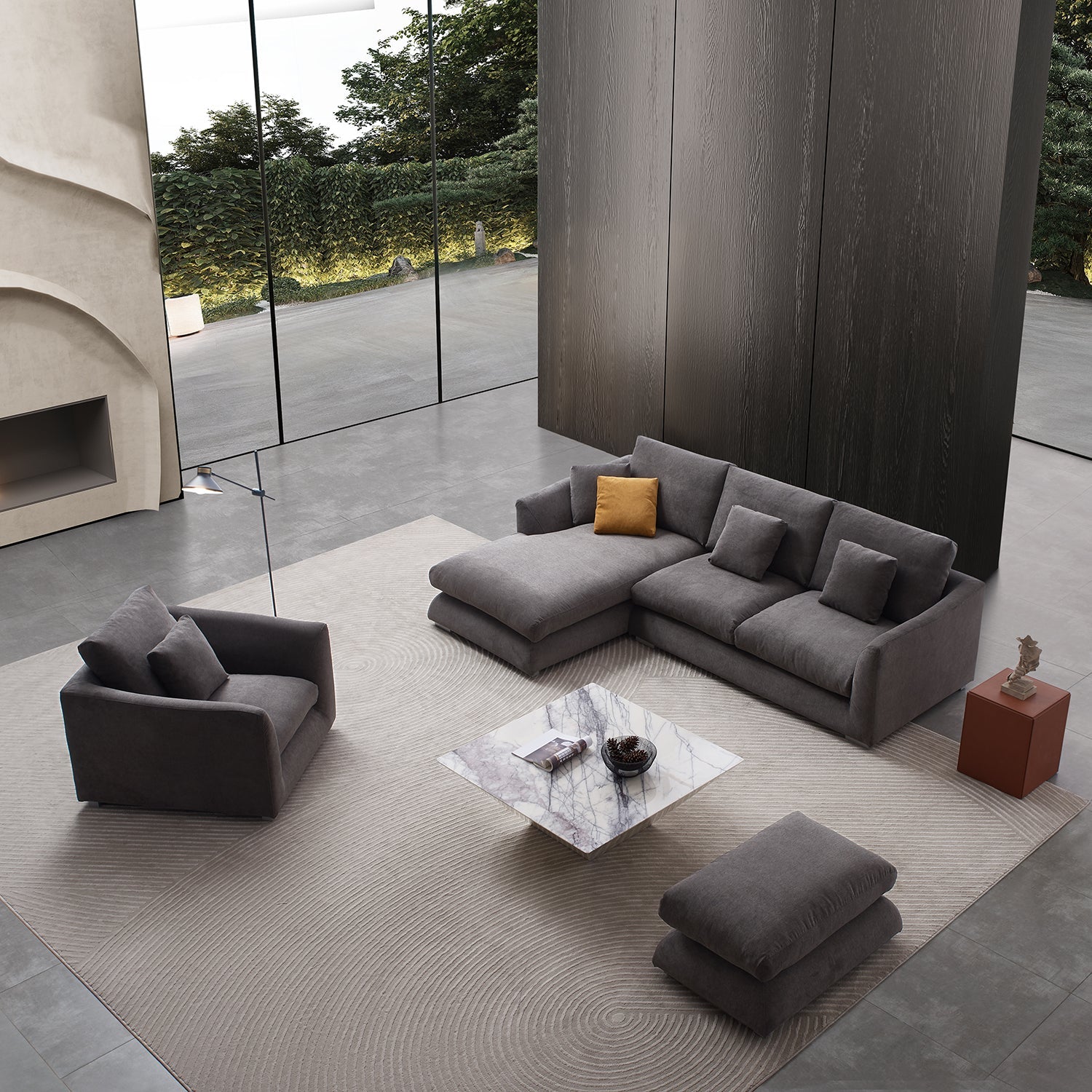 Sofa - Feathers Room Set - MC - Mario Capasa