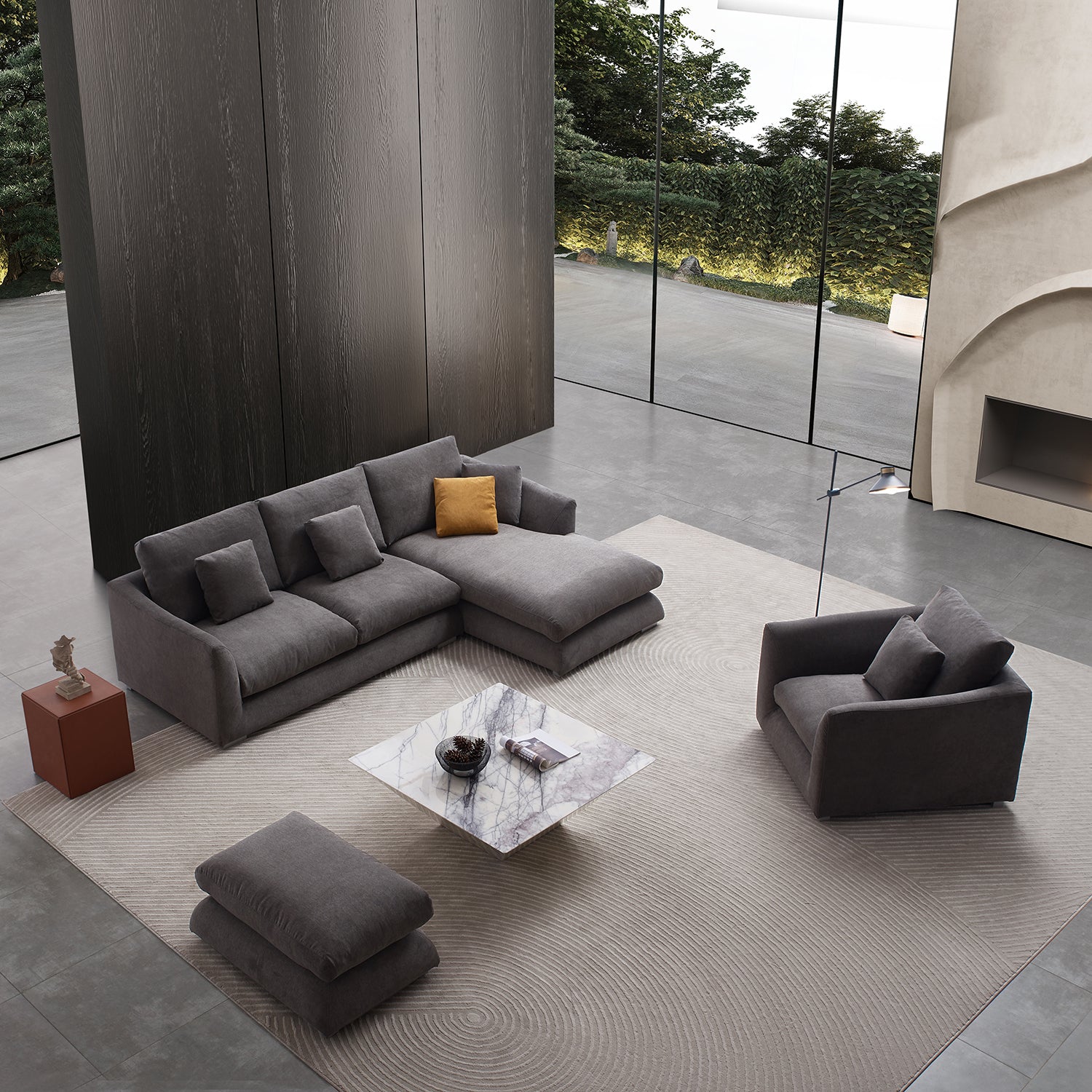 Sofa - Feathers Room Set - MC - Mario Capasa