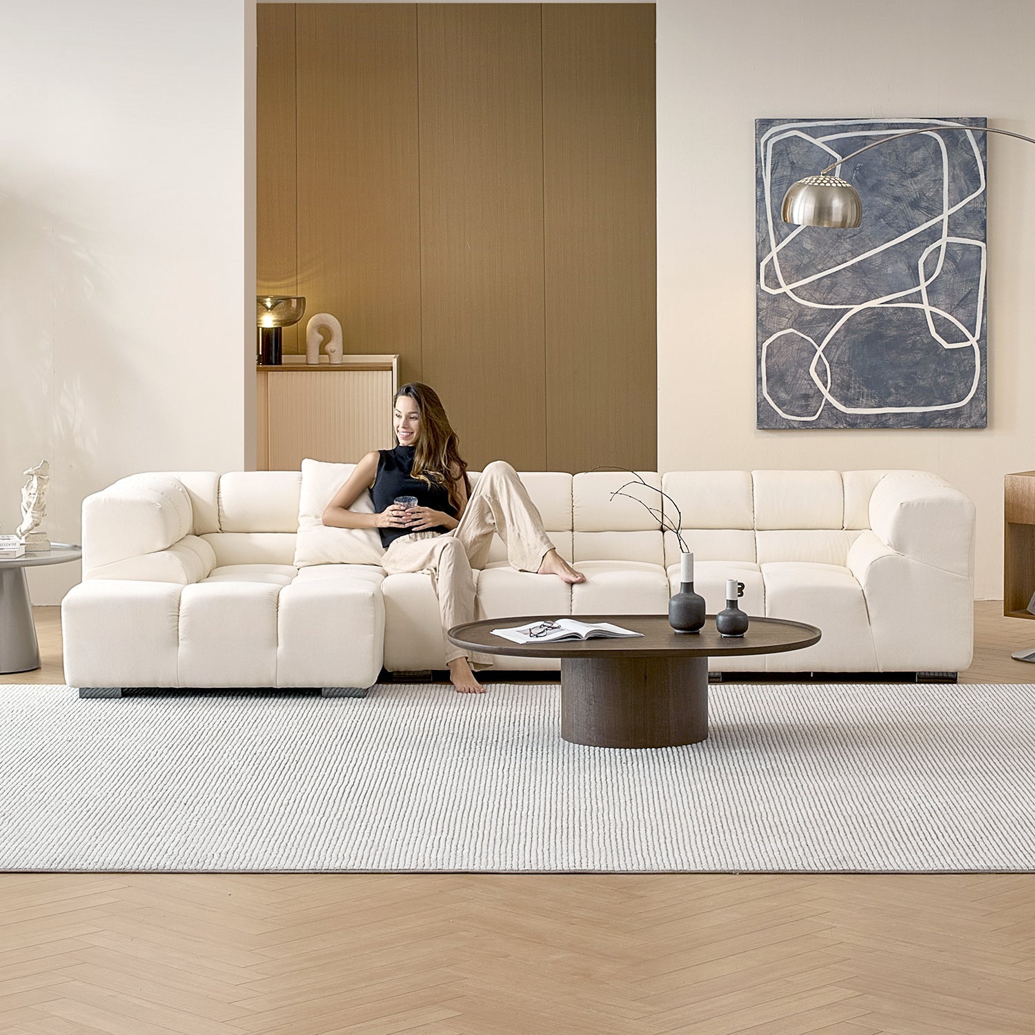 sectional - Amora Sectional High Arm - MC - Mario Capasa