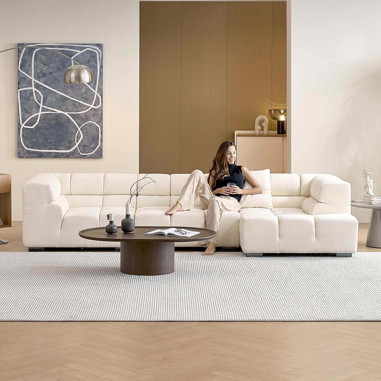 sectional - Amora Sectional High Arm - MC - Mario Capasa