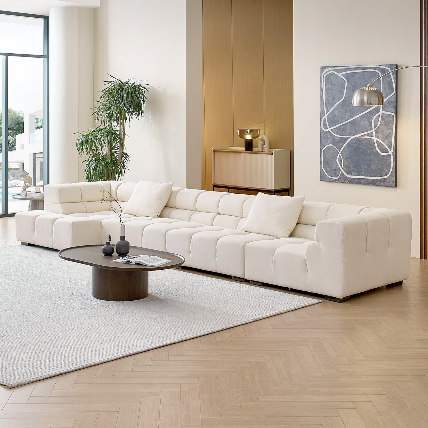 sectional - Amora Sectional High Arm - MC - Mario Capasa