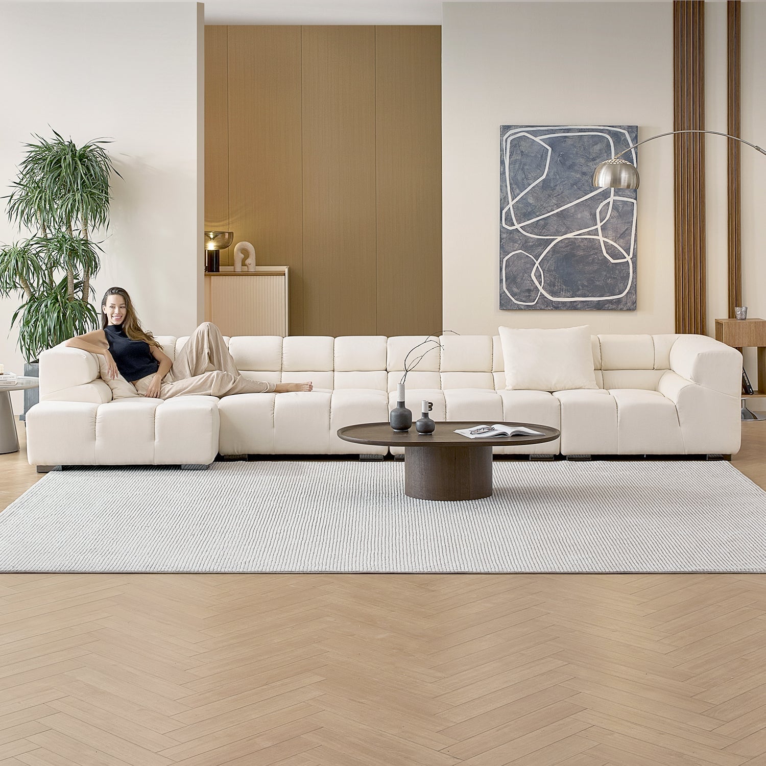 sectional - Amora Sectional High Arm - MC - Mario Capasa