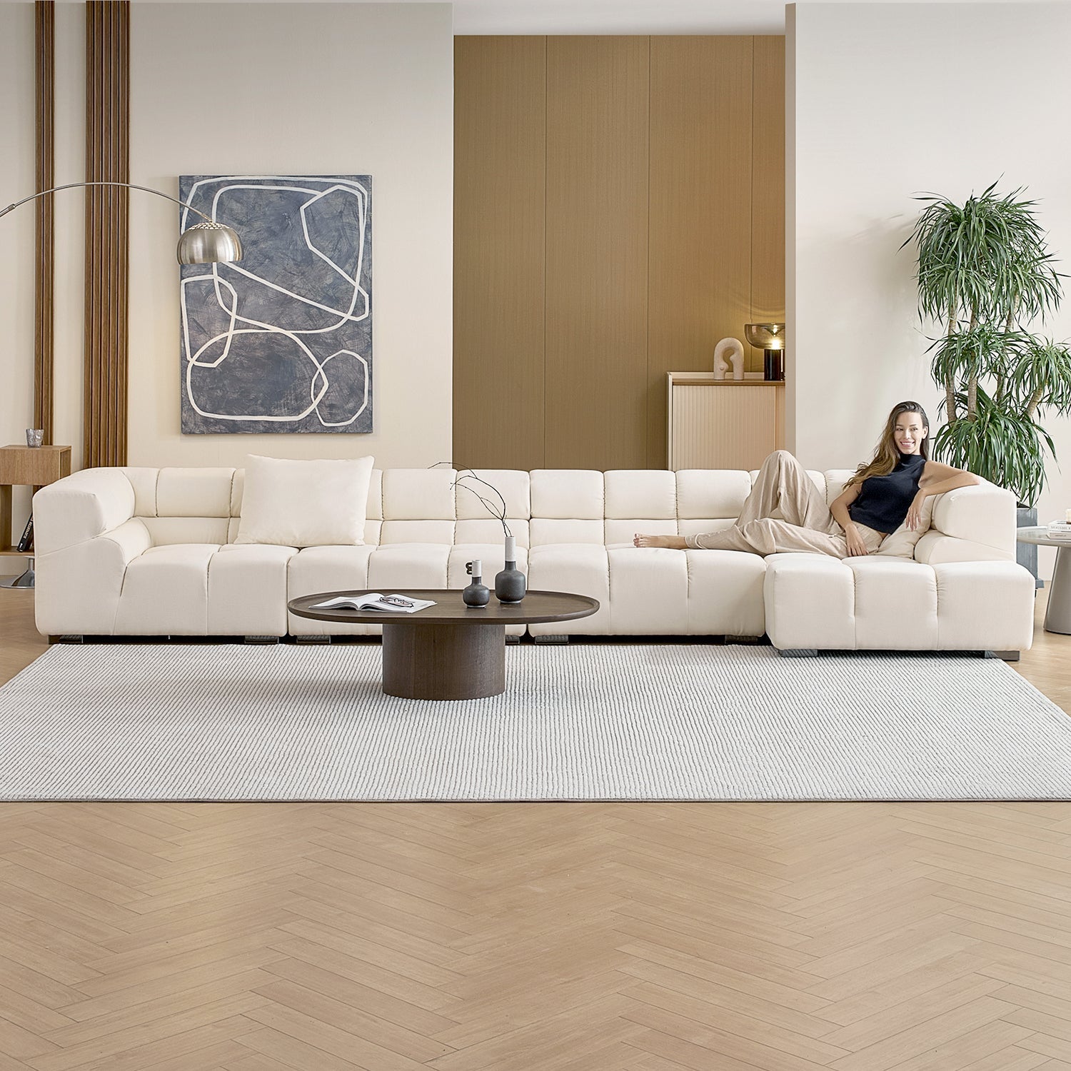 sectional - Amora Sectional High Arm - MC - Mario Capasa