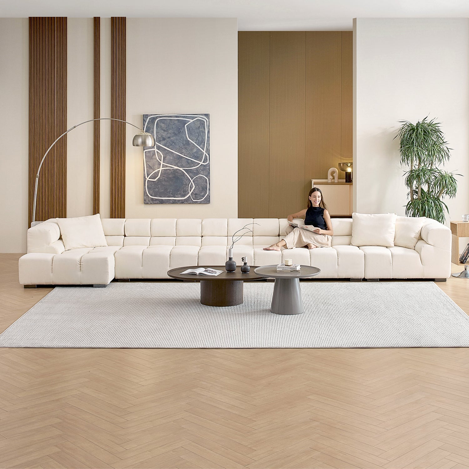 sectional - Amora Sectional High Arm - MC - Mario Capasa