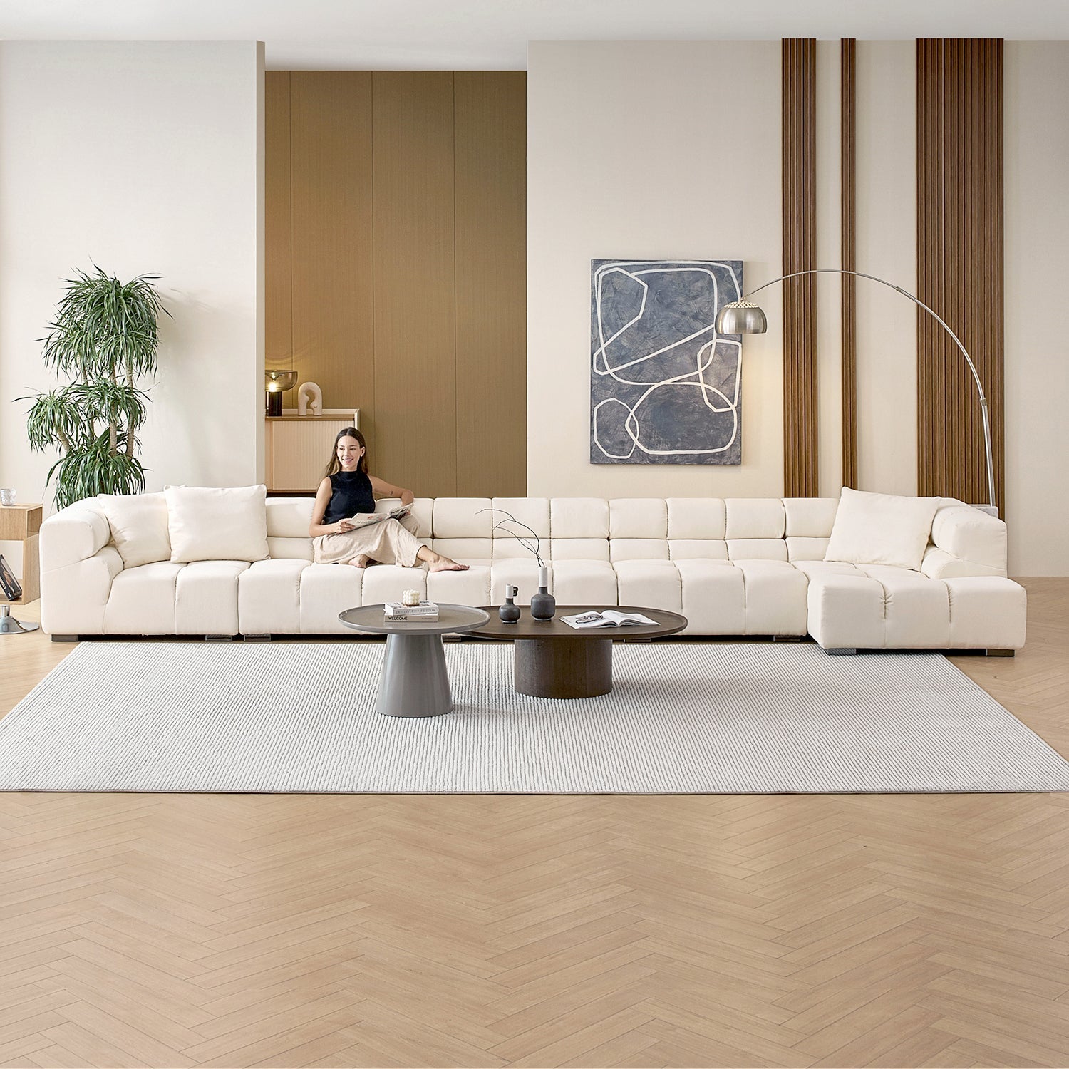 sectional - Amora Sectional High Arm - MC - Mario Capasa