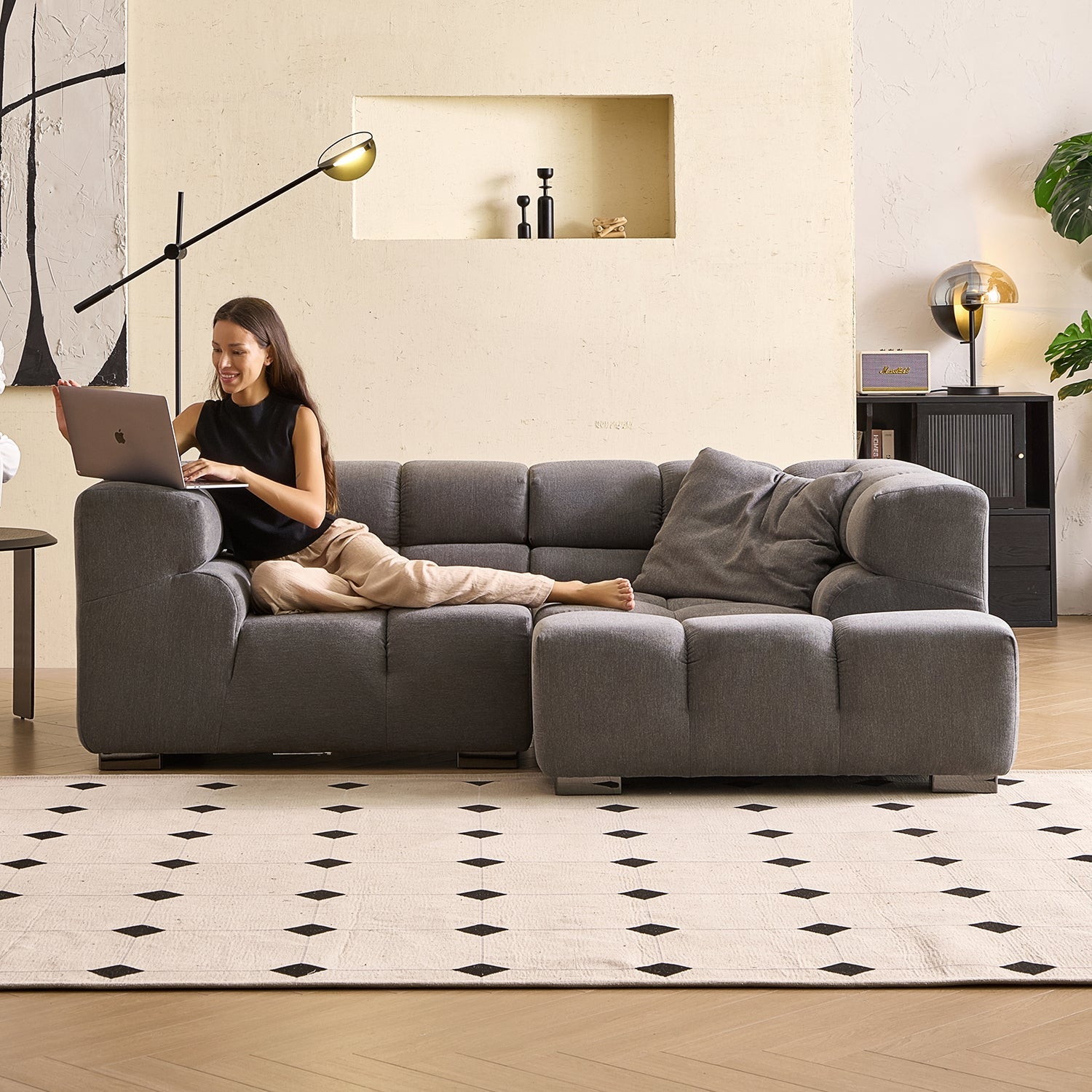 sectional - Amora Sectional High Arm - MC - Mario Capasa