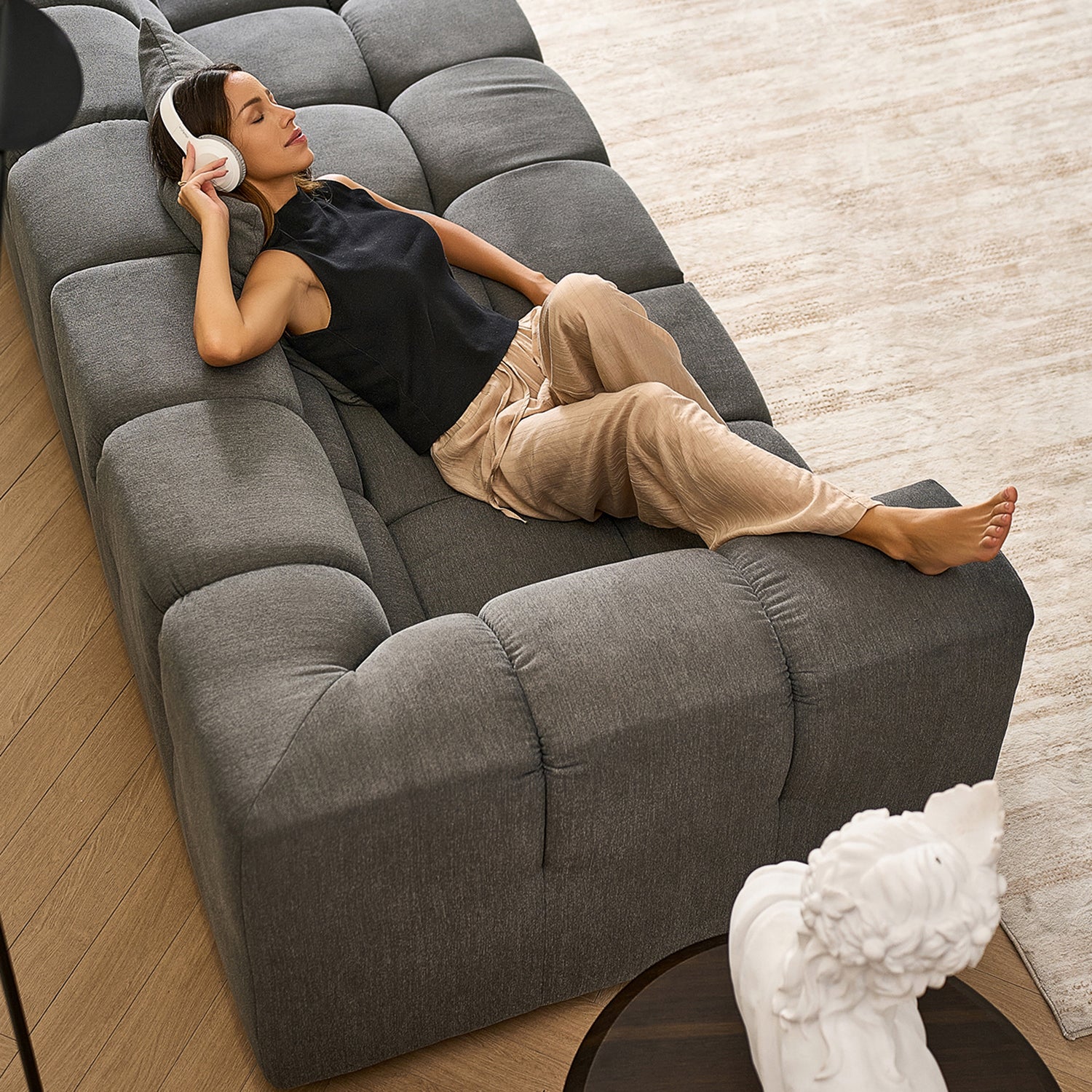 sectional - Amora Sectional High Arm - MC - Mario Capasa