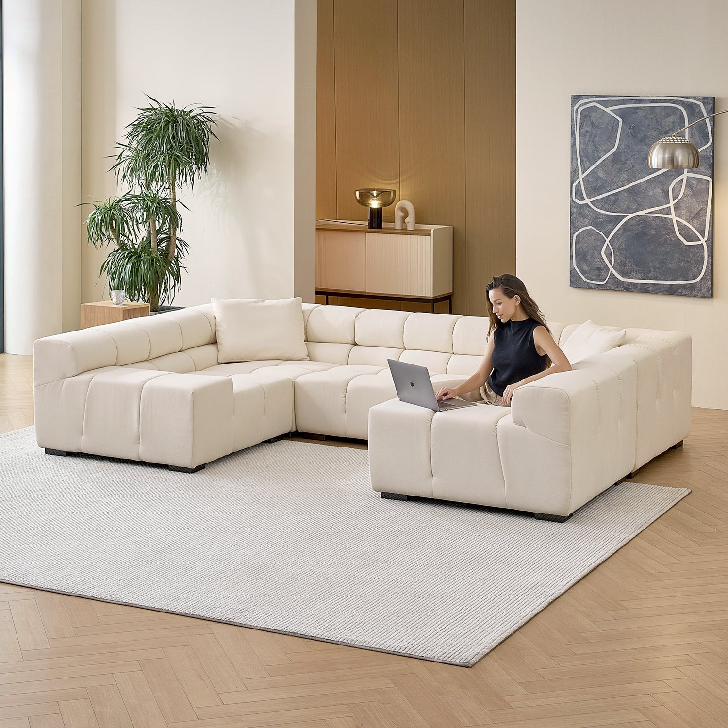 sectional - Amora U Lounge - MC - Mario Capasa