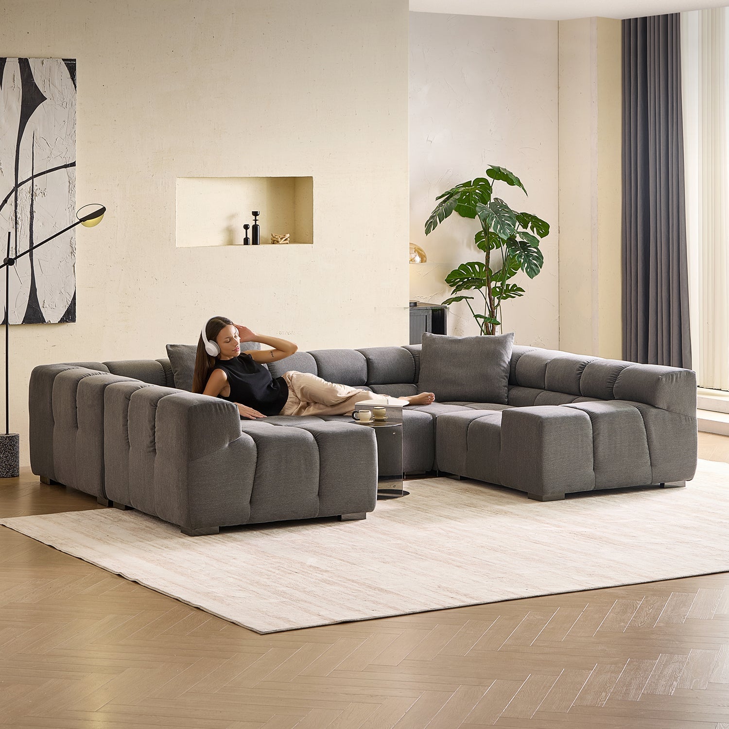 sectional - Amora U Lounge - MC - Mario Capasa