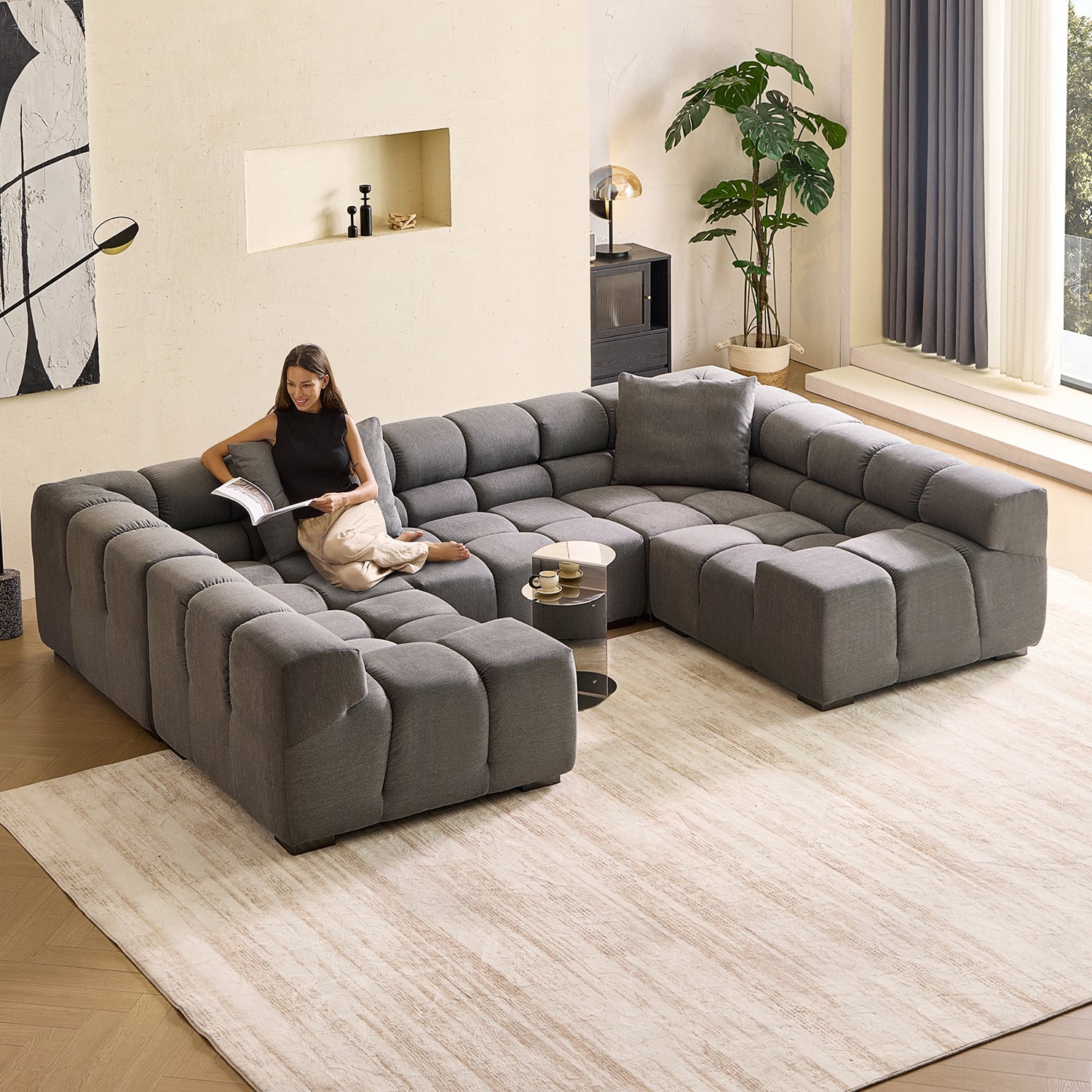 sectional - Amora U Lounge - MC - Mario Capasa