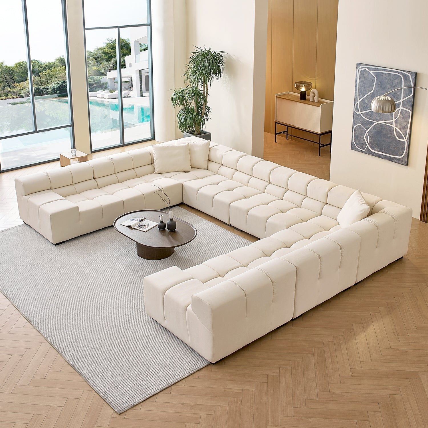 sectional - Amora U Lounge - MC - Mario Capasa