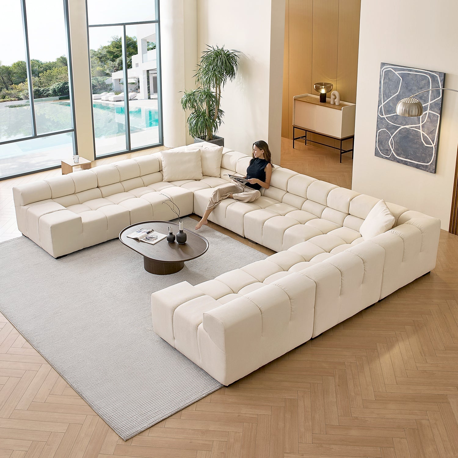 sectional - Amora U Lounge - MC - Mario Capasa