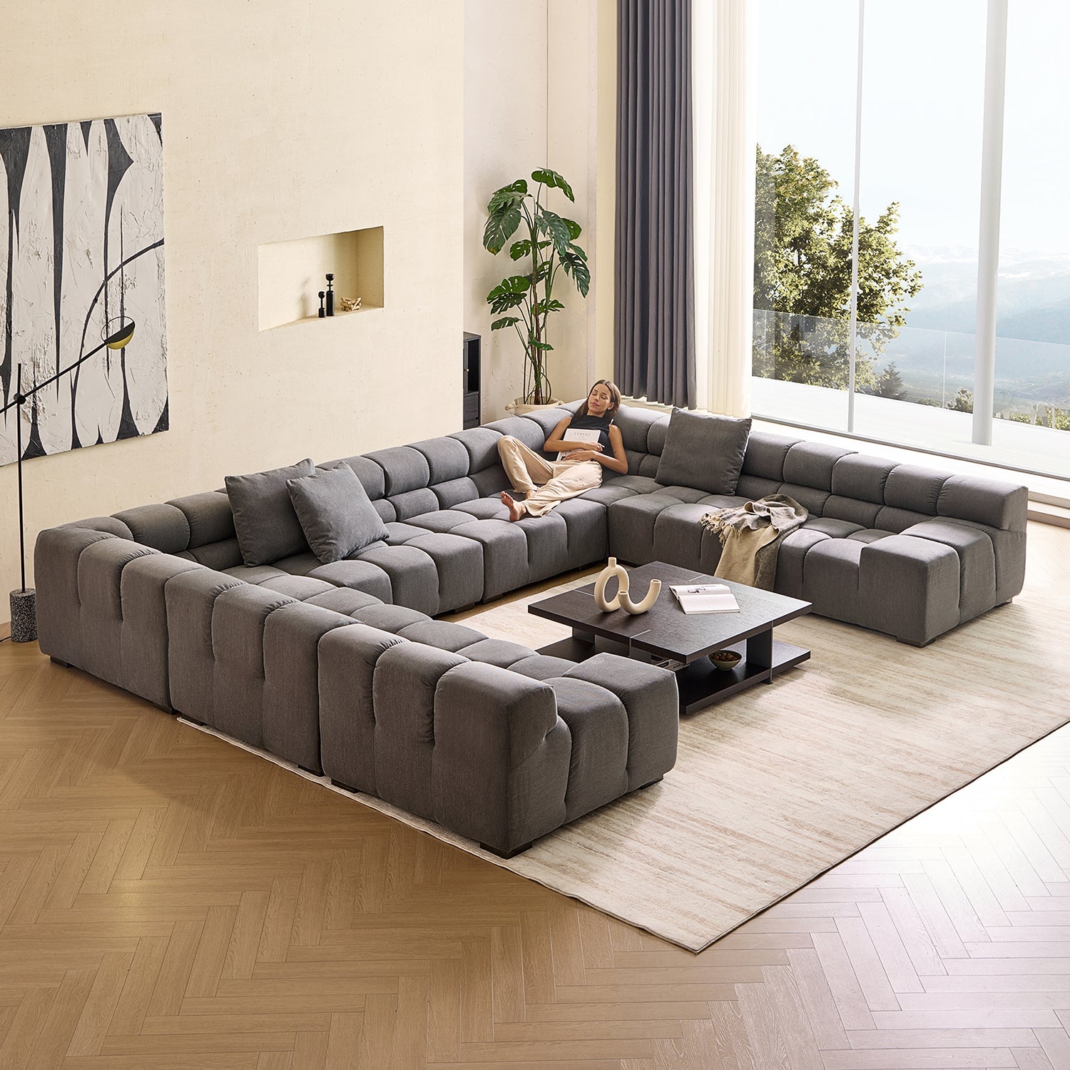 sectional - Amora U Lounge - MC - Mario Capasa