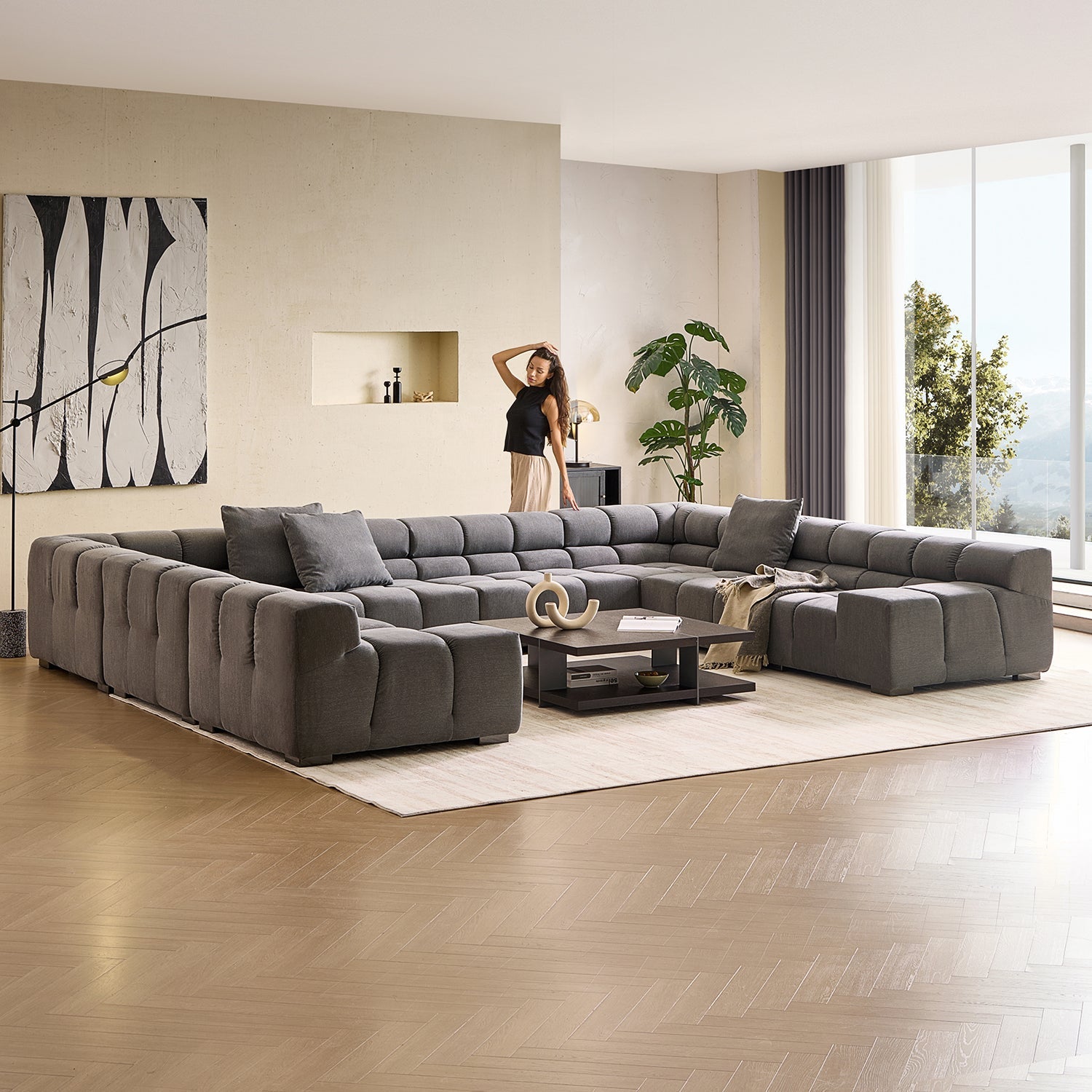 sectional - Amora U Lounge - MC - Mario Capasa