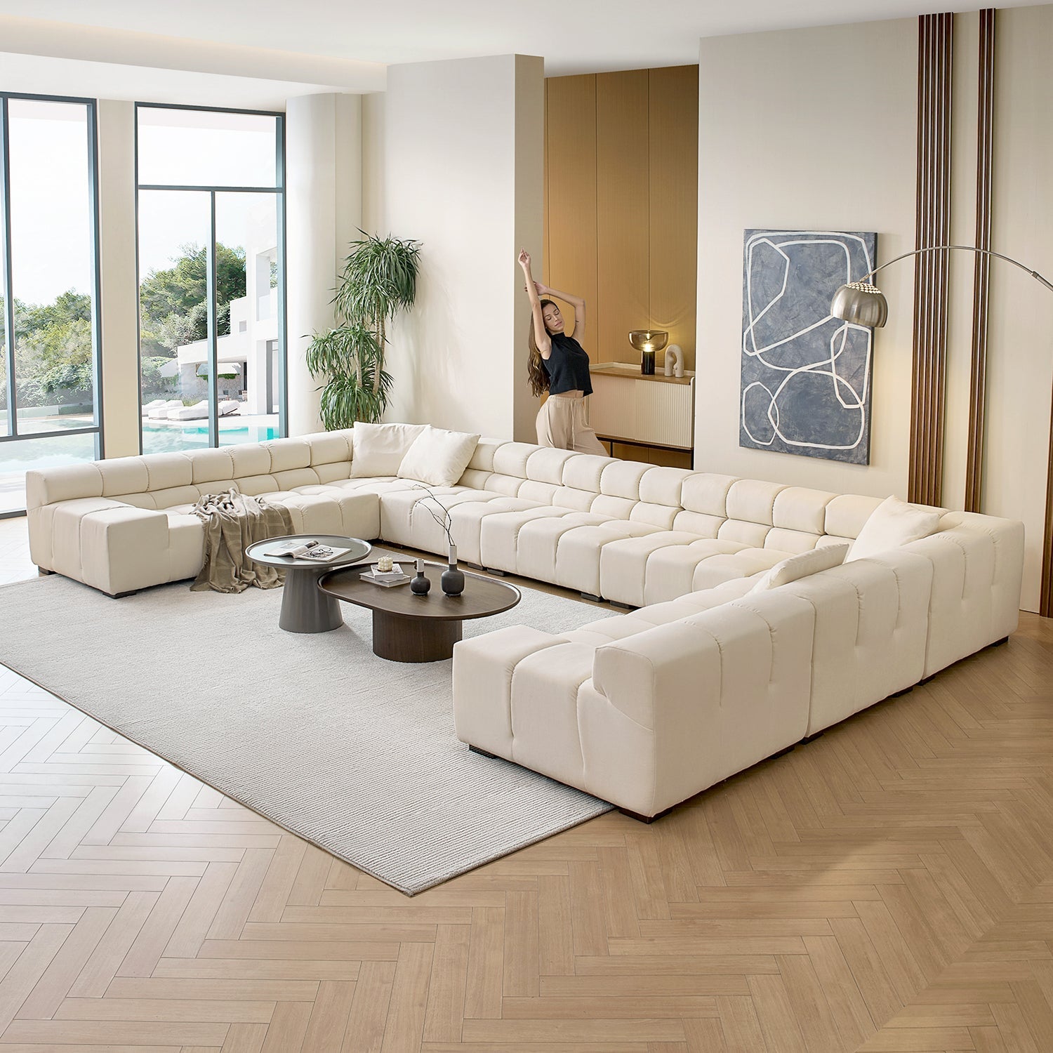 sectional - Amora U Lounge - MC - Mario Capasa