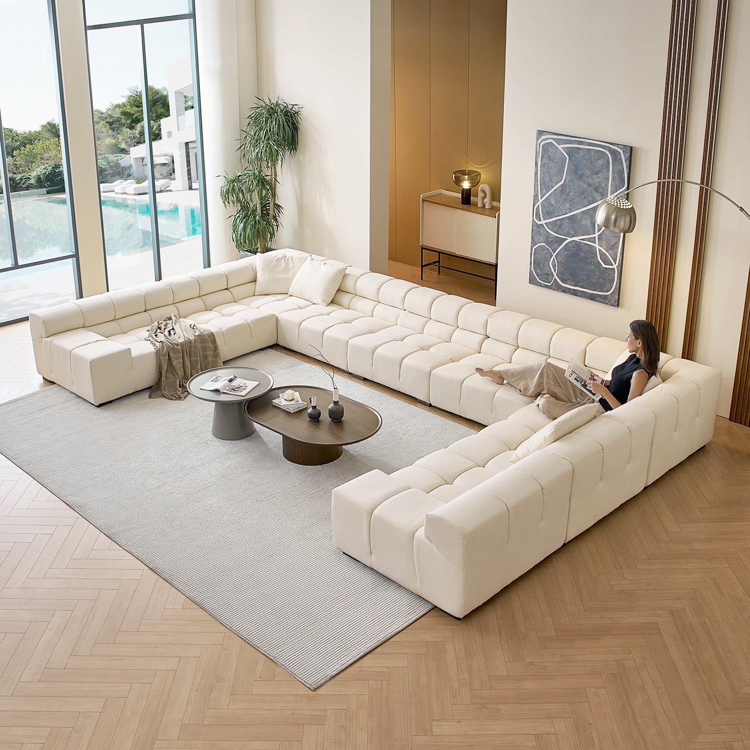 sectional - Amora U Lounge - MC - Mario Capasa