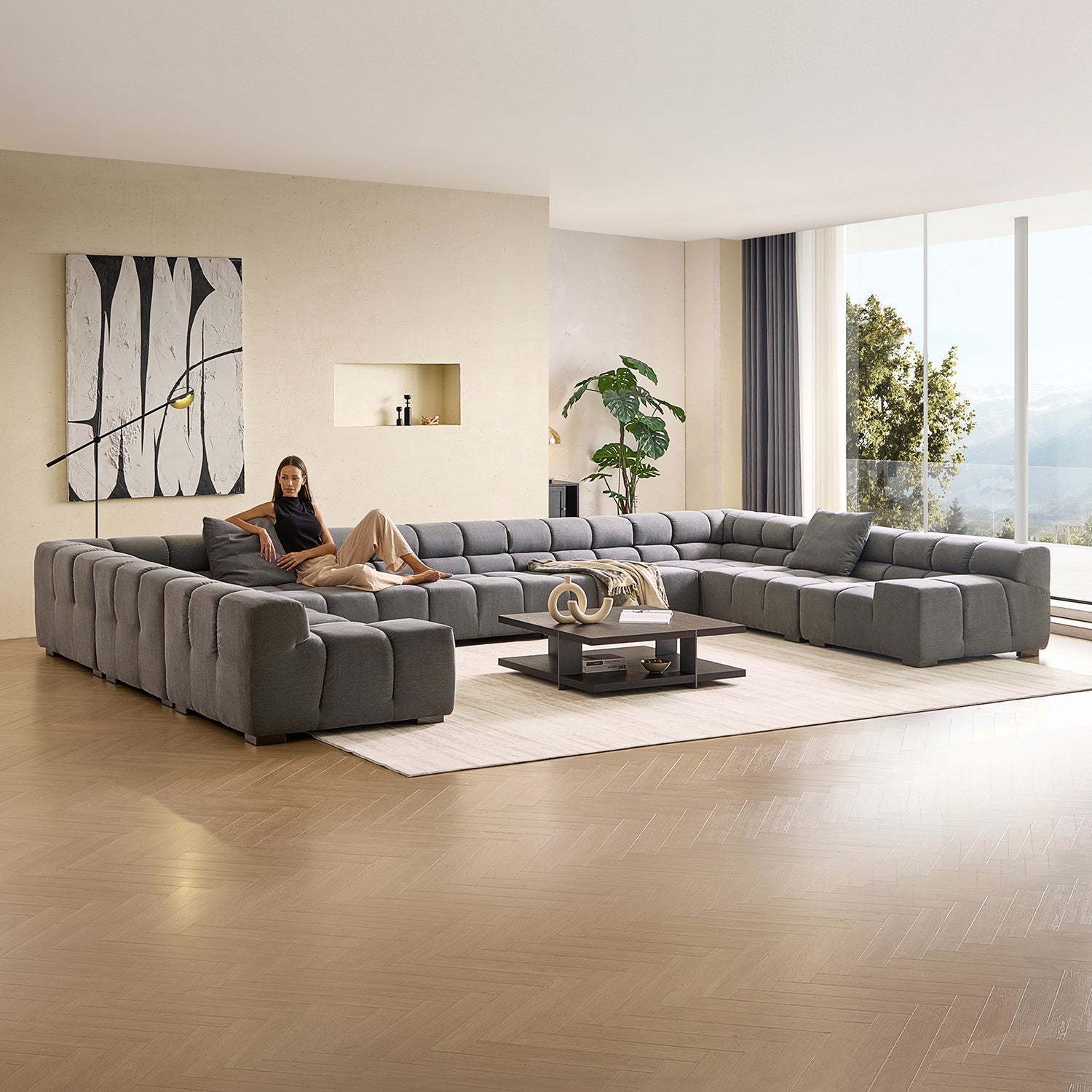 sectional - Amora U Lounge - MC - Mario Capasa