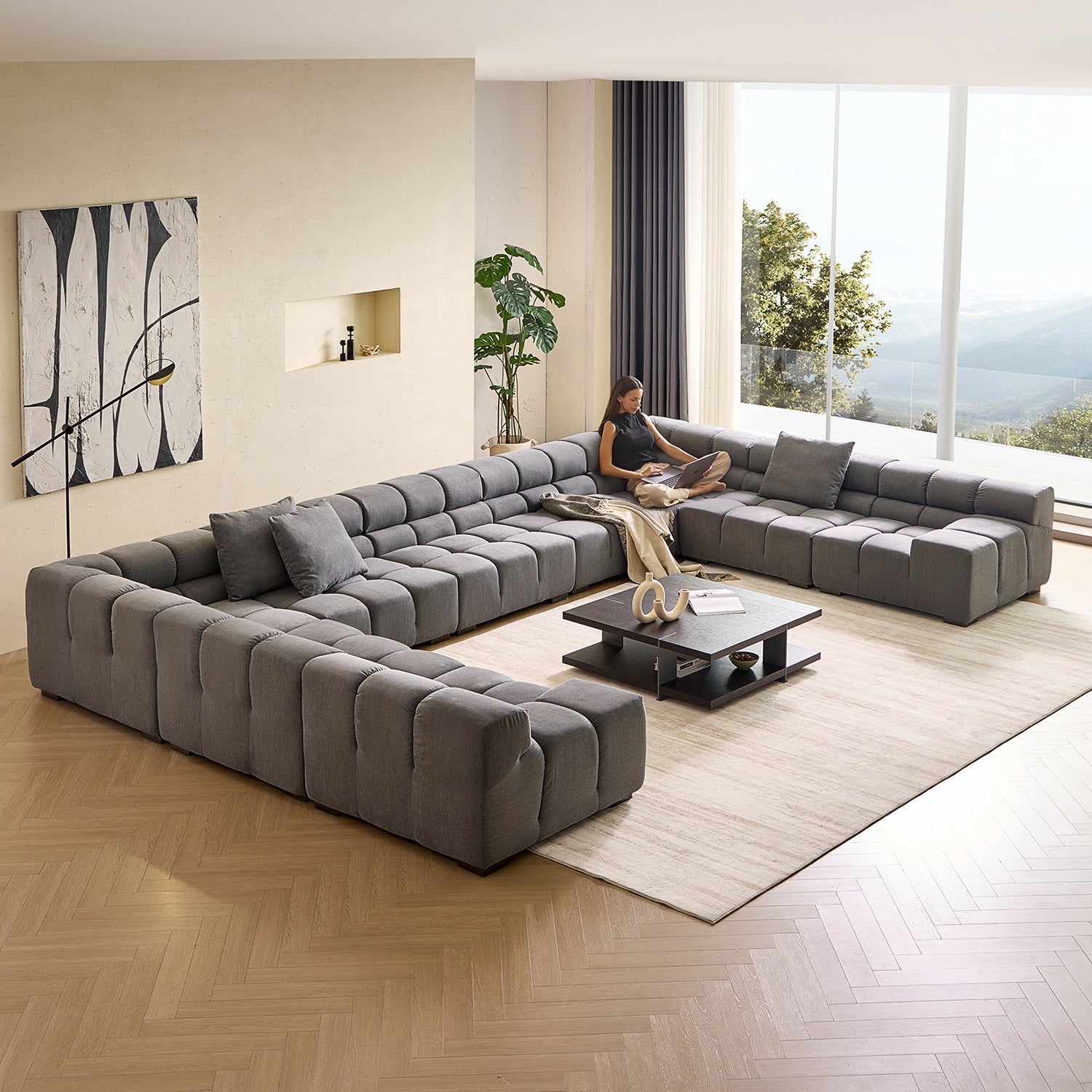 sectional - Amora U Lounge - MC - Mario Capasa