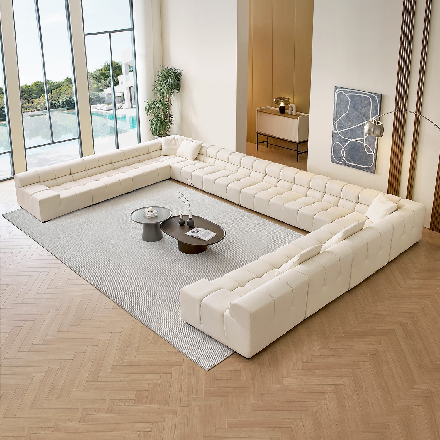 sectional - Amora U Lounge - MC - Mario Capasa