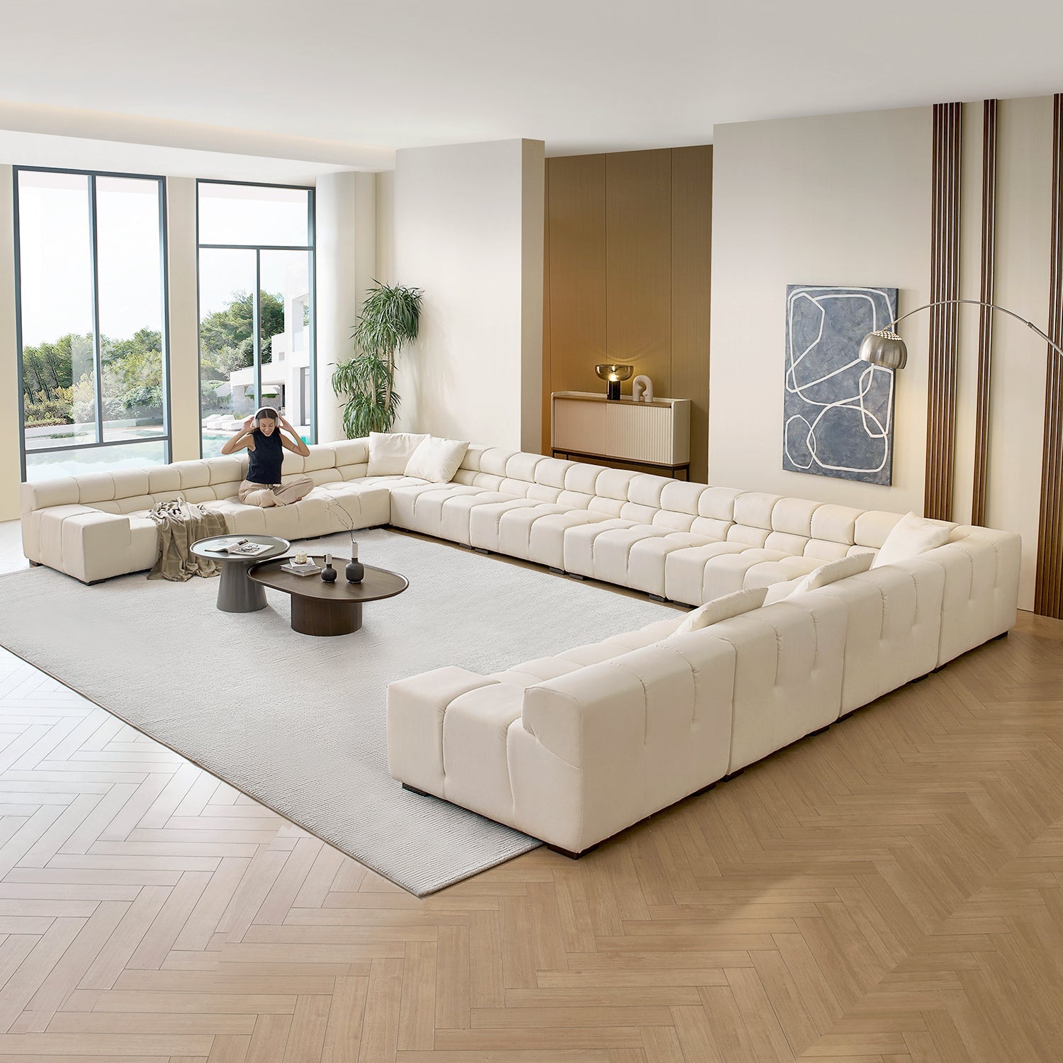 sectional - Amora U Lounge - MC - Mario Capasa