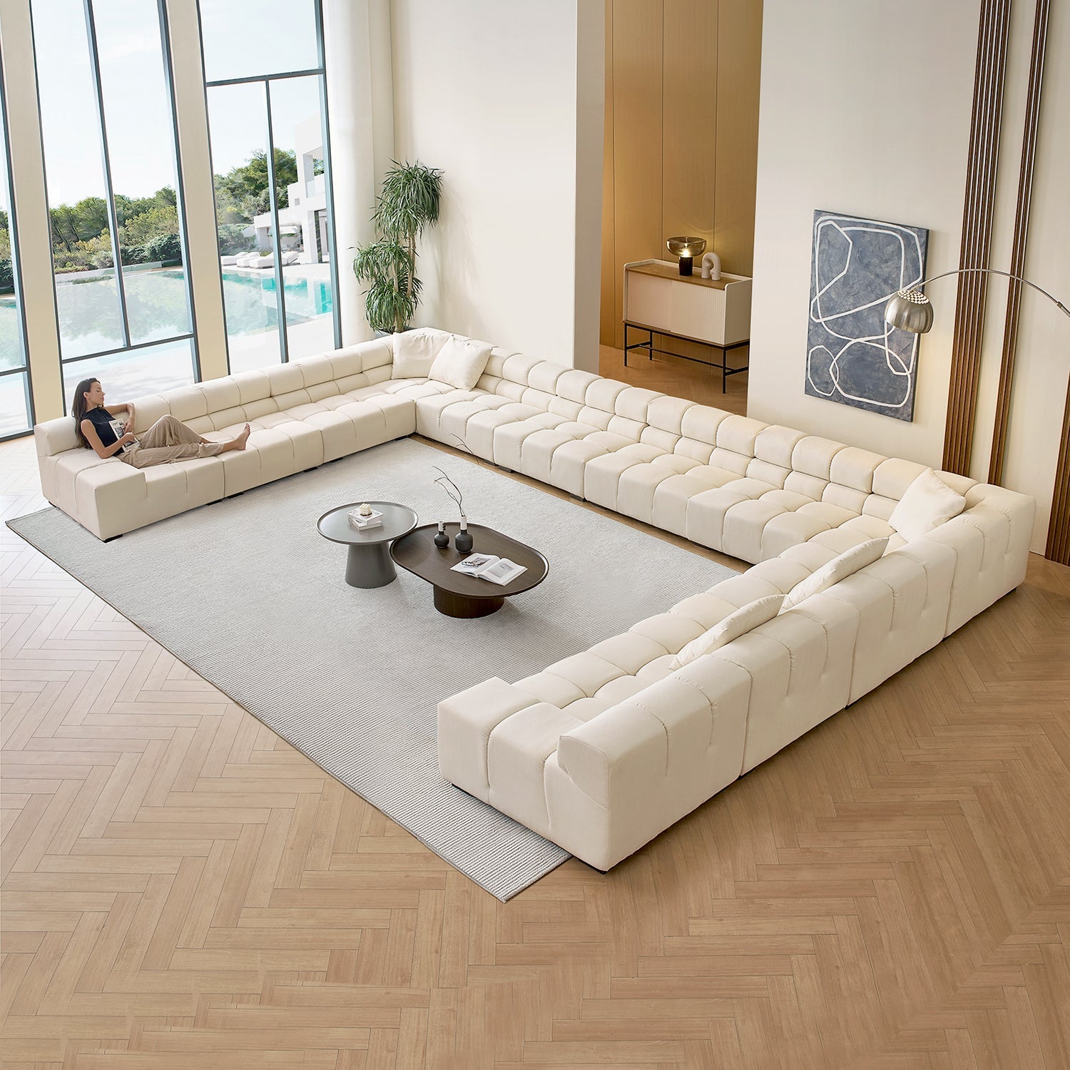 sectional - Amora U Lounge - MC - Mario Capasa