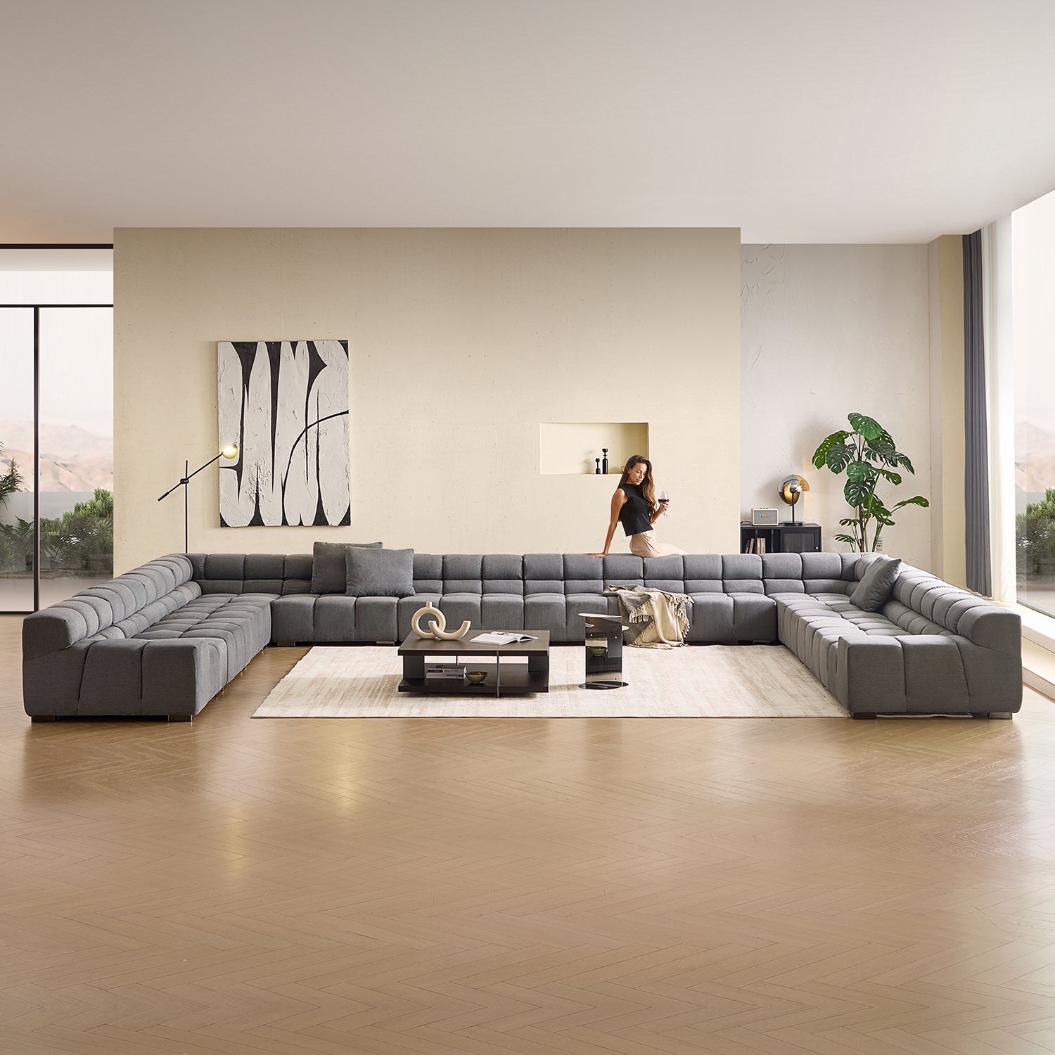 sectional - Amora U Lounge - MC - Mario Capasa