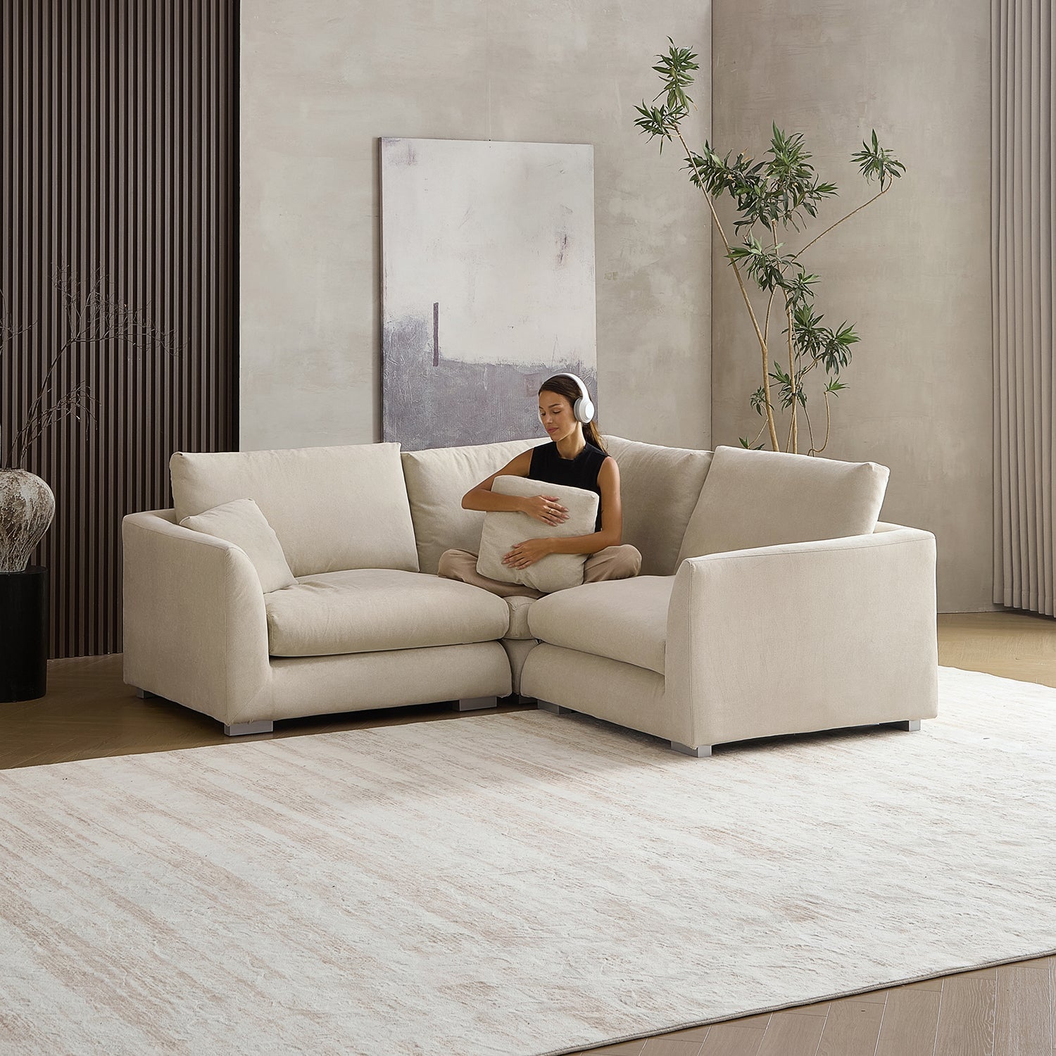 Sofa - Feathers L Sectional - MC - Mario Capasa