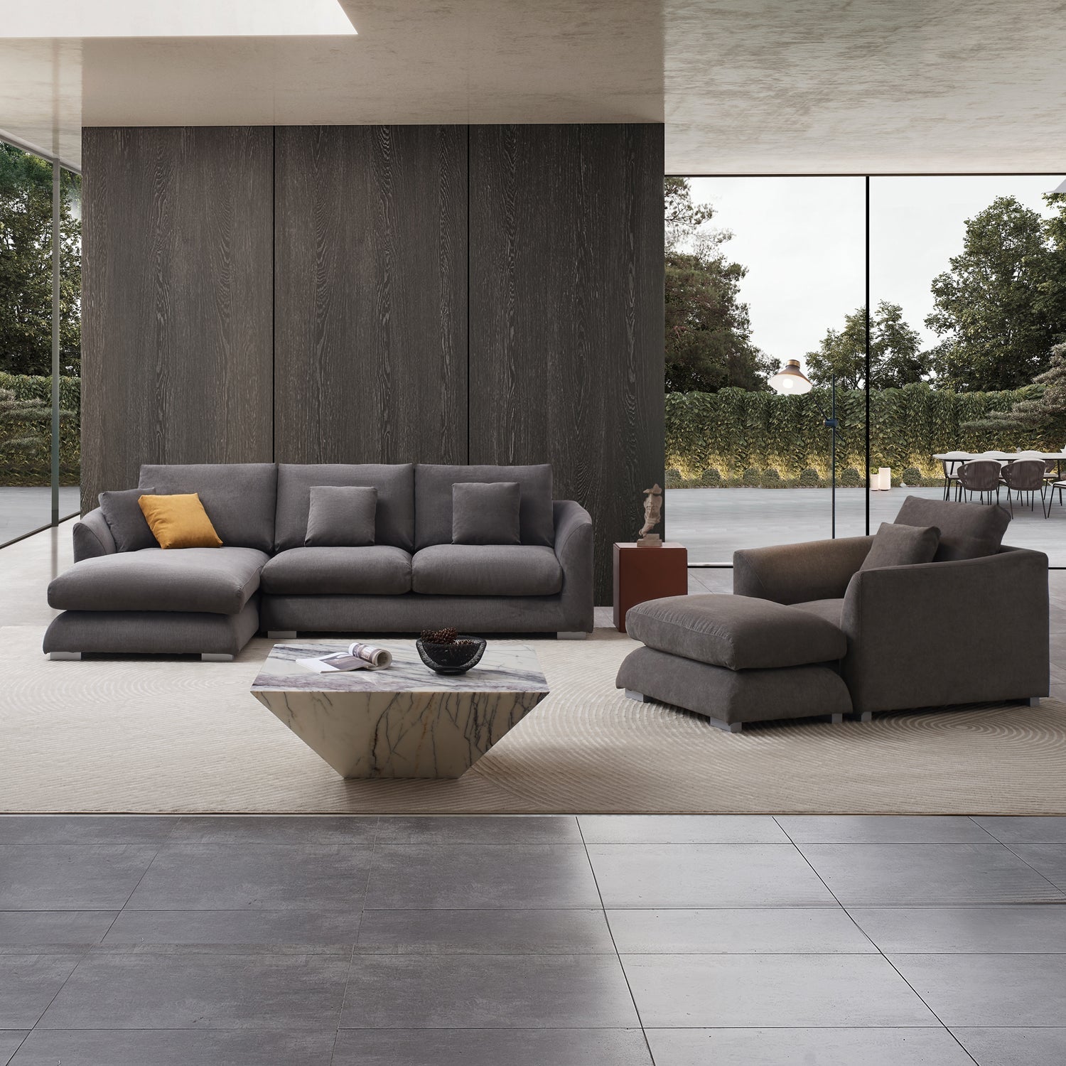 Sofa - Feathers Room Set - MC - Mario Capasa