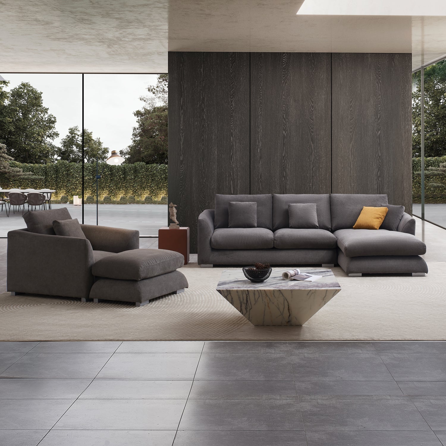 Sofa - Feathers Room Set - MC - Mario Capasa