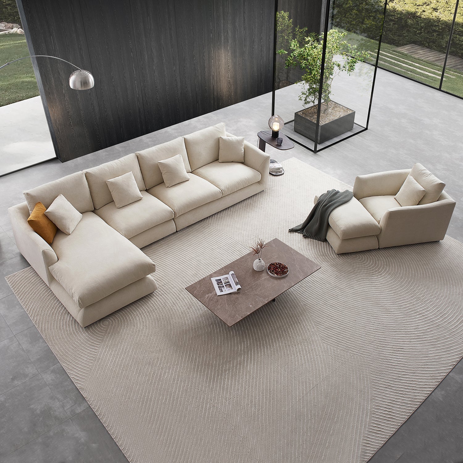 Sofa - Feathers Room Set - MC - Mario Capasa