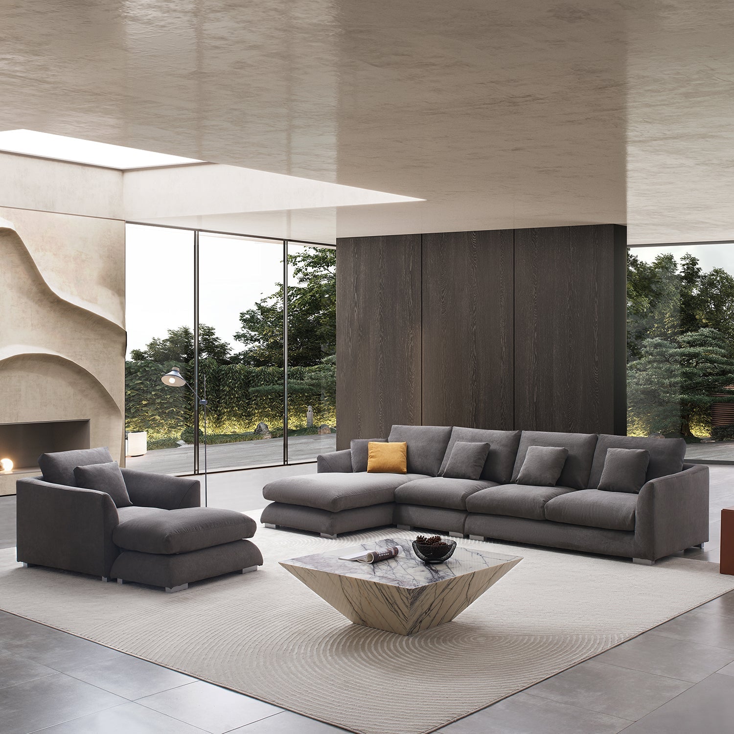 Sofa - Feathers Room Set - MC - Mario Capasa