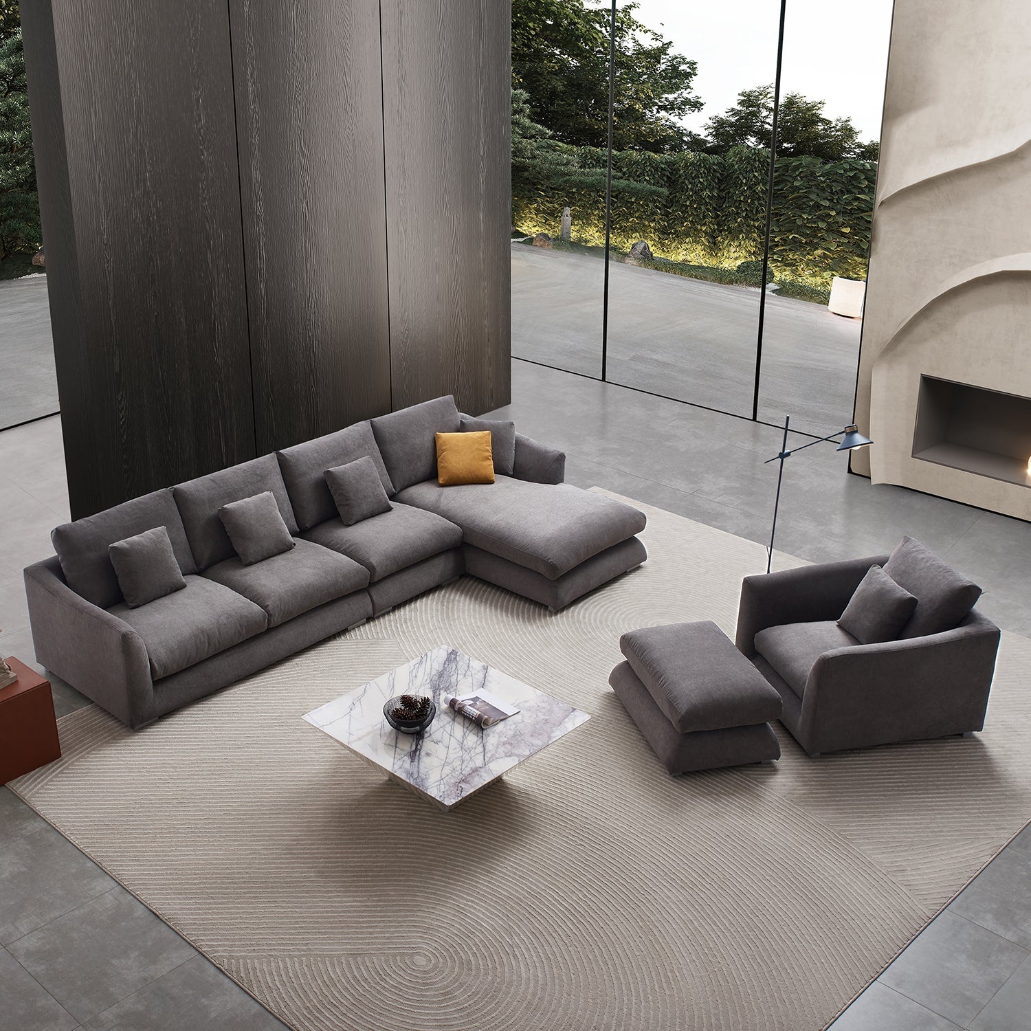 Sofa - Feathers Room Set - MC - Mario Capasa