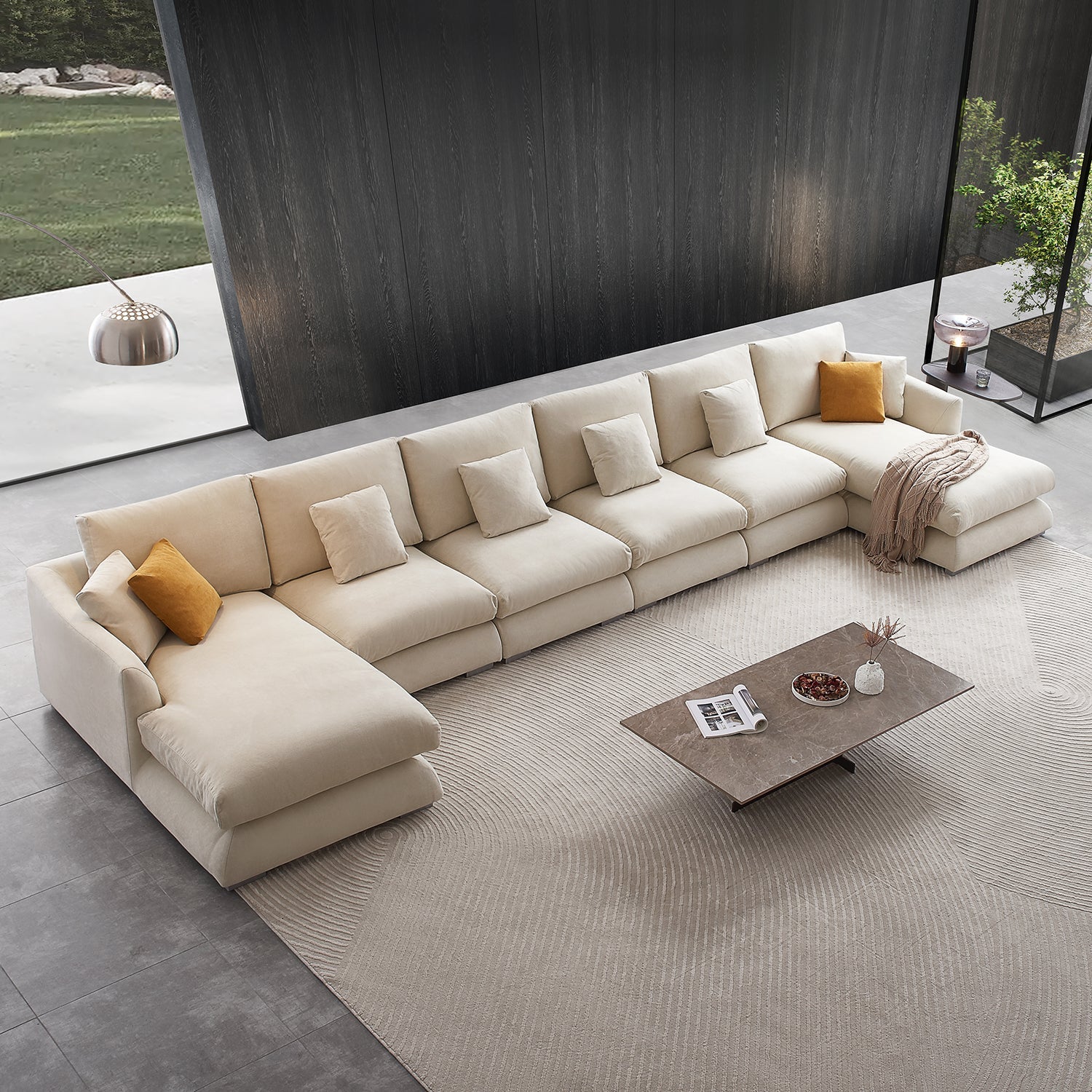 Feathers U-Sectional - Mario Capasa