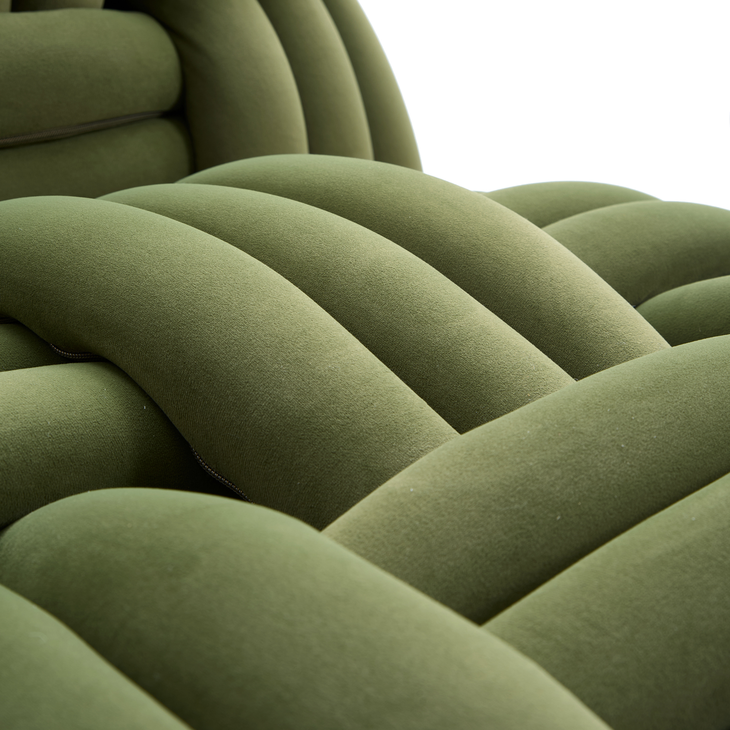 green lounge chair closeup