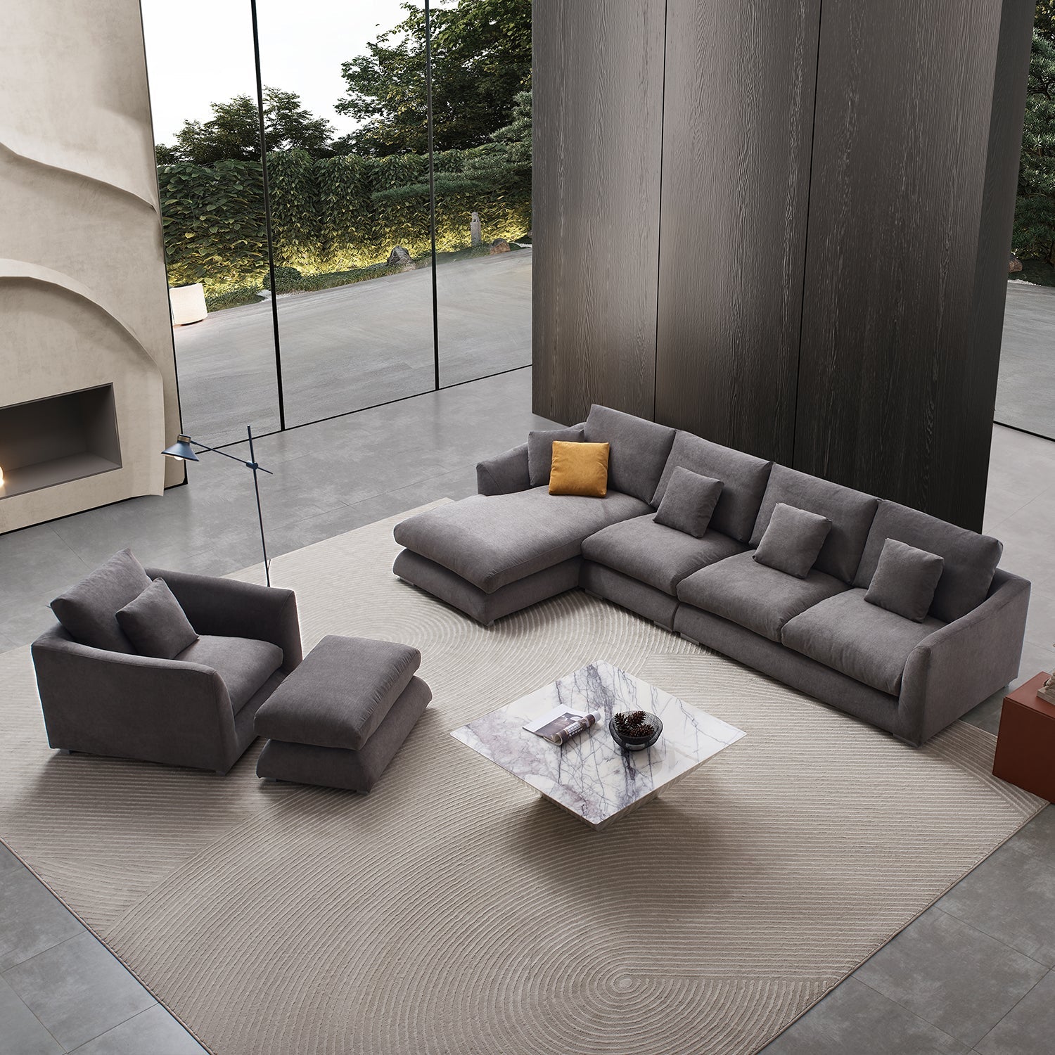 Sofa - Feathers Room Set - MC - Mario Capasa