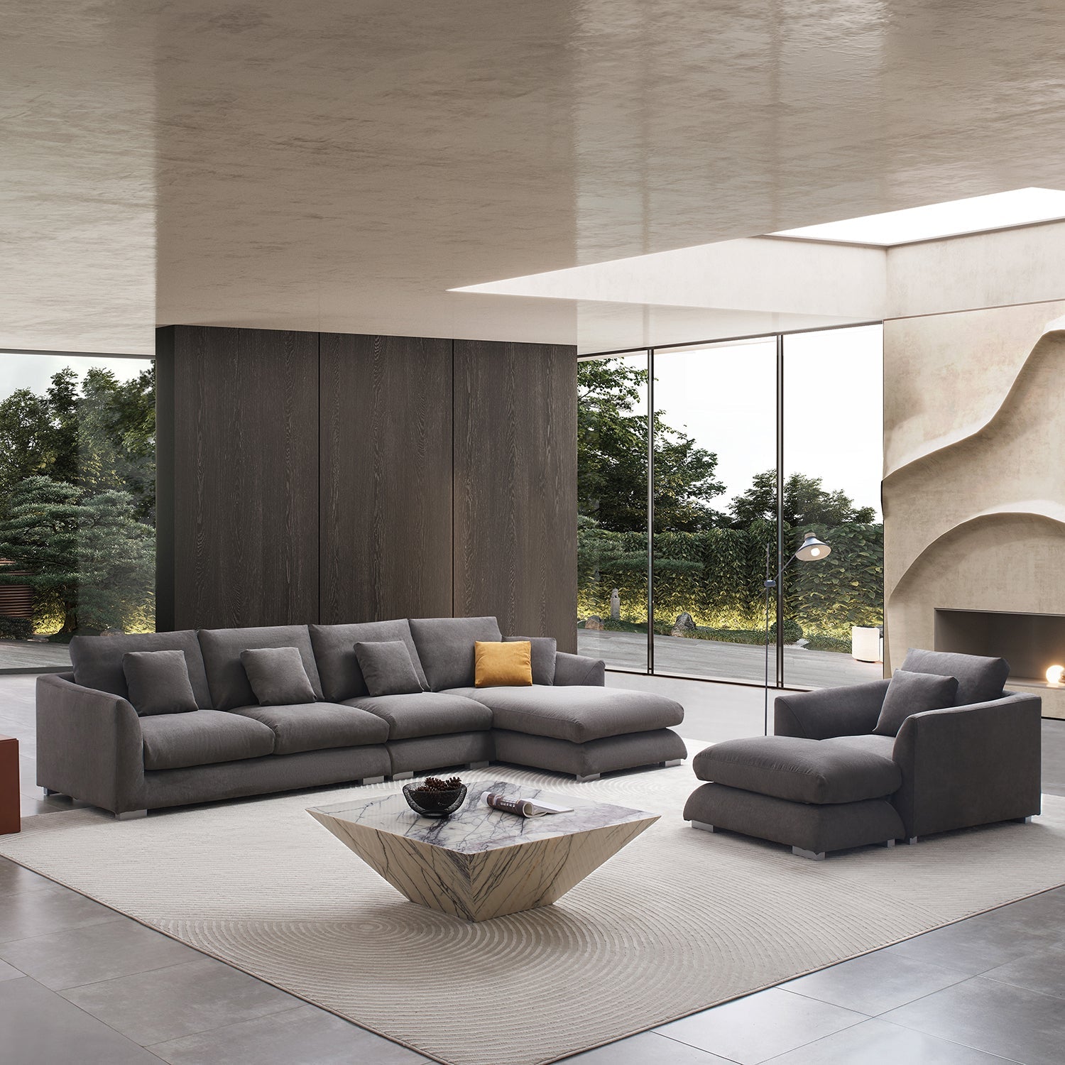 Sofa - Feathers Room Set - MC - Mario Capasa