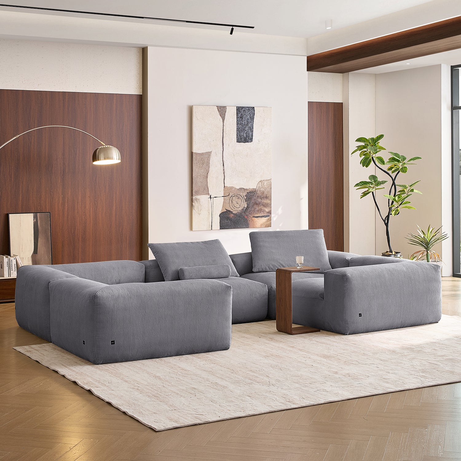Mellow Closed U Sectional