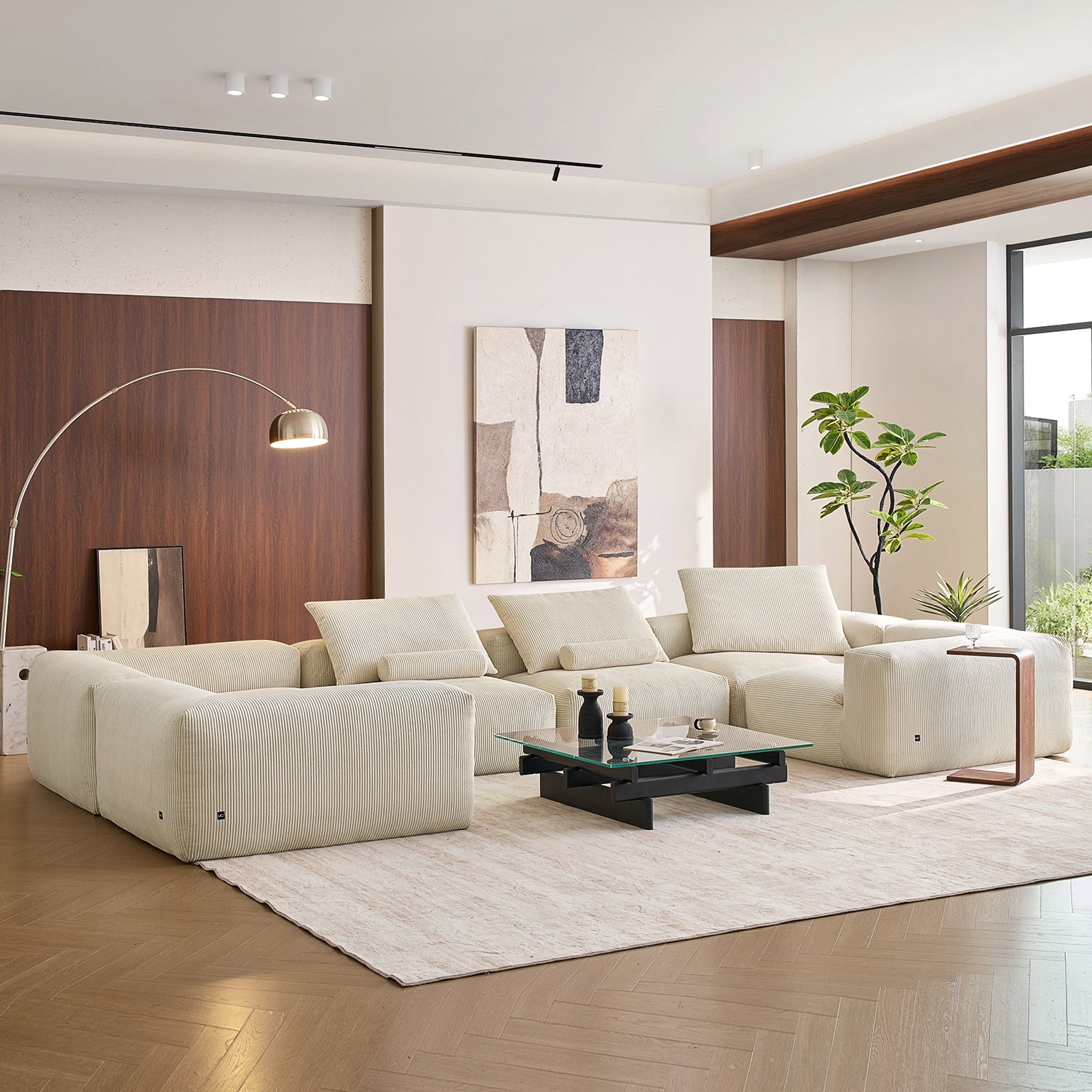 Mellow Closed U Sectional