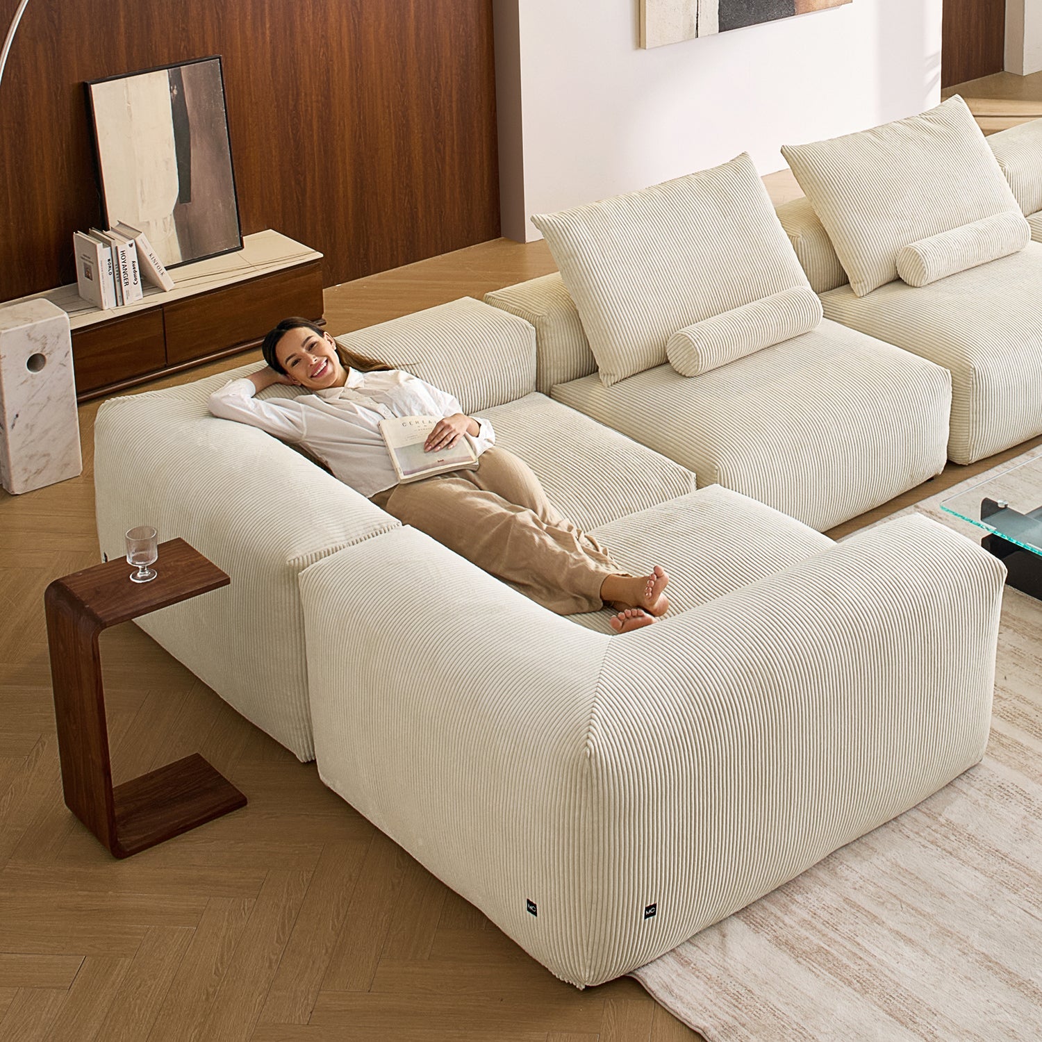 Mellow Closed U Sectional