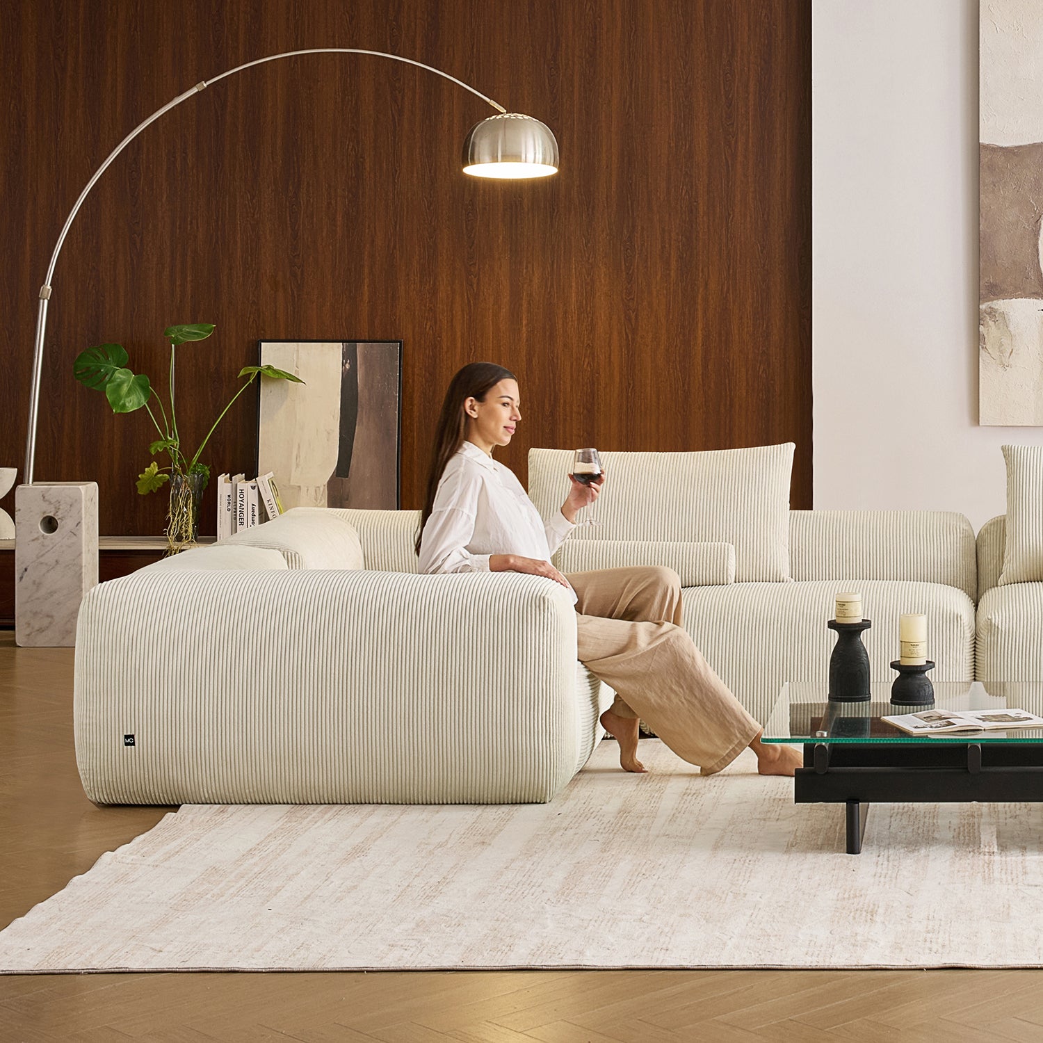 Mellow Closed U Sectional