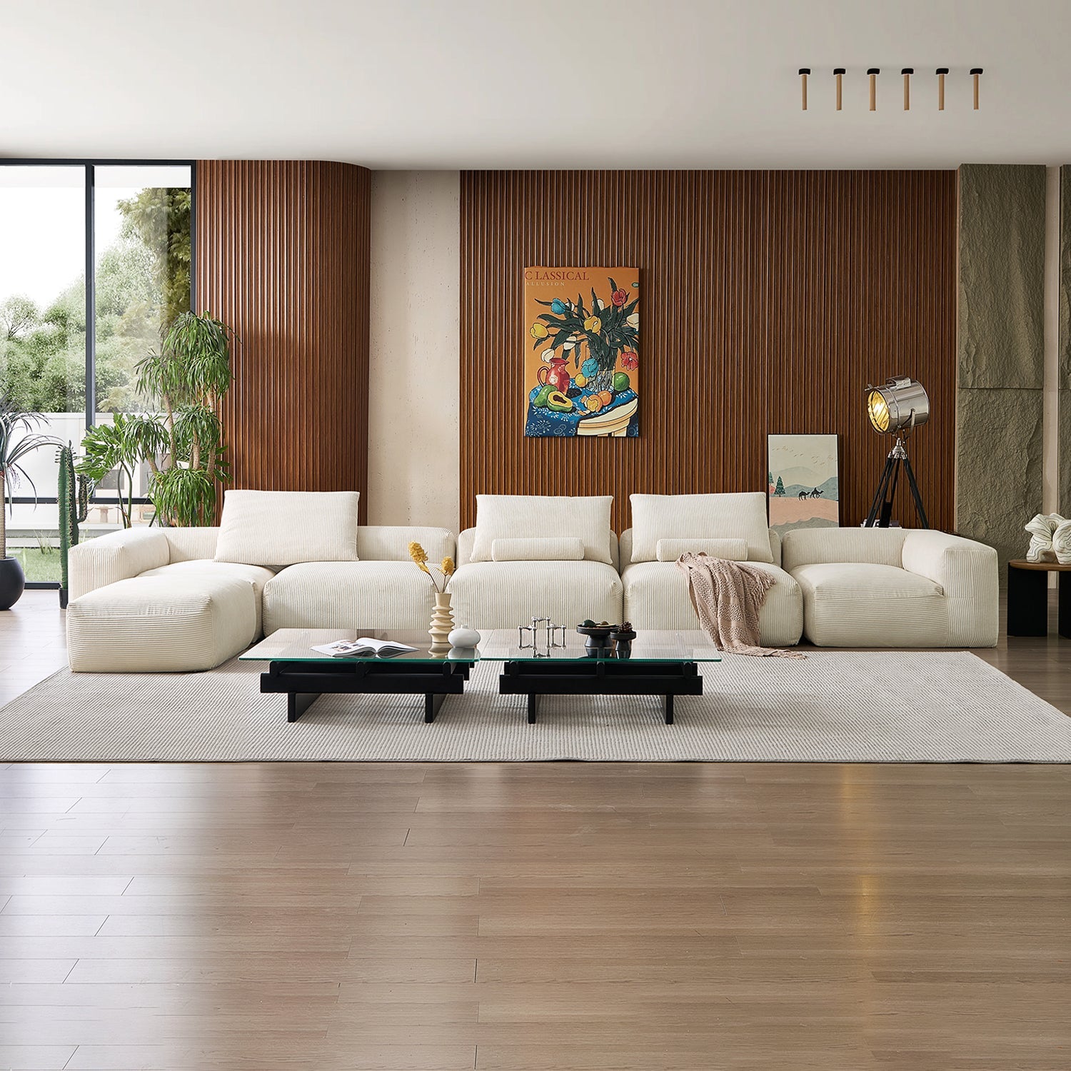 Modular Sofa - Mellow Extra Deep Sectional with Ottoman - MC - Mario Capasa