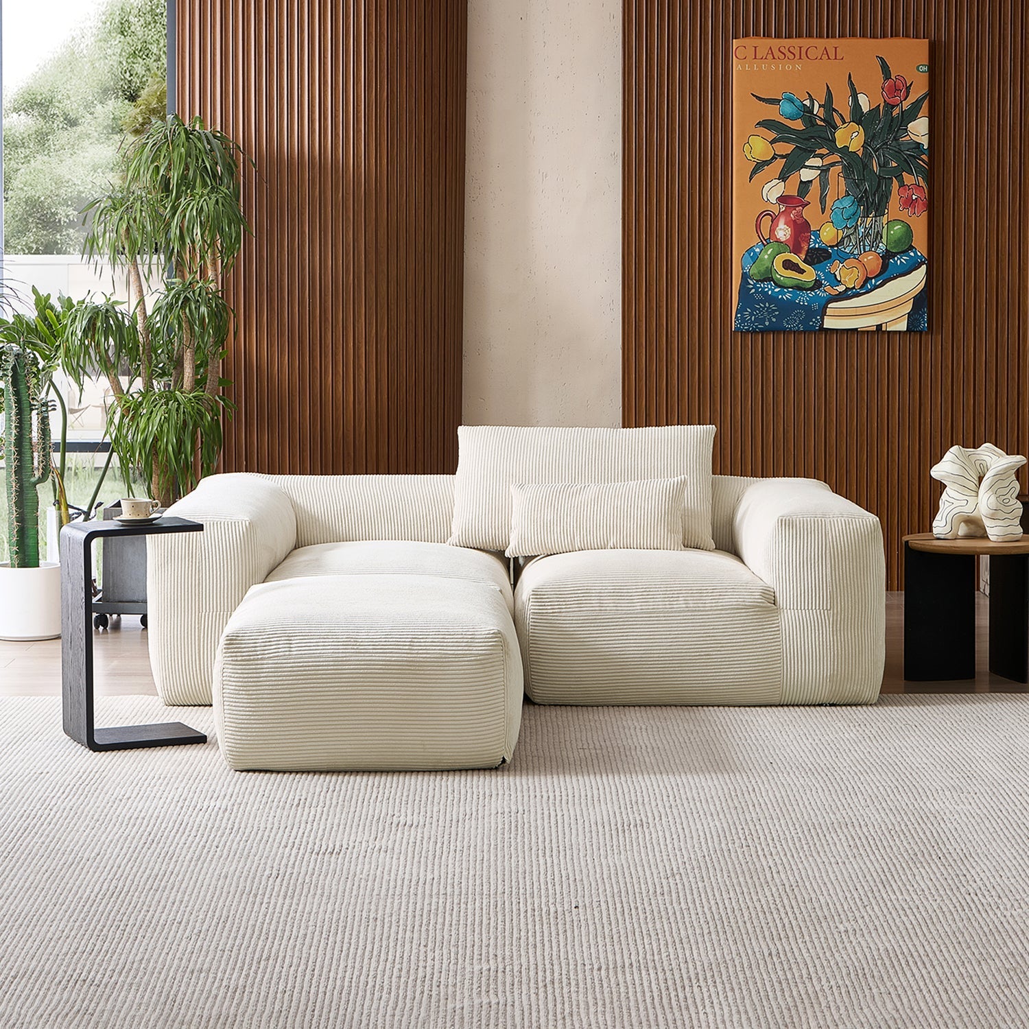 Modular Sofa - Mellow Extra Deep Sectional with Ottoman - MC - Mario Capasa