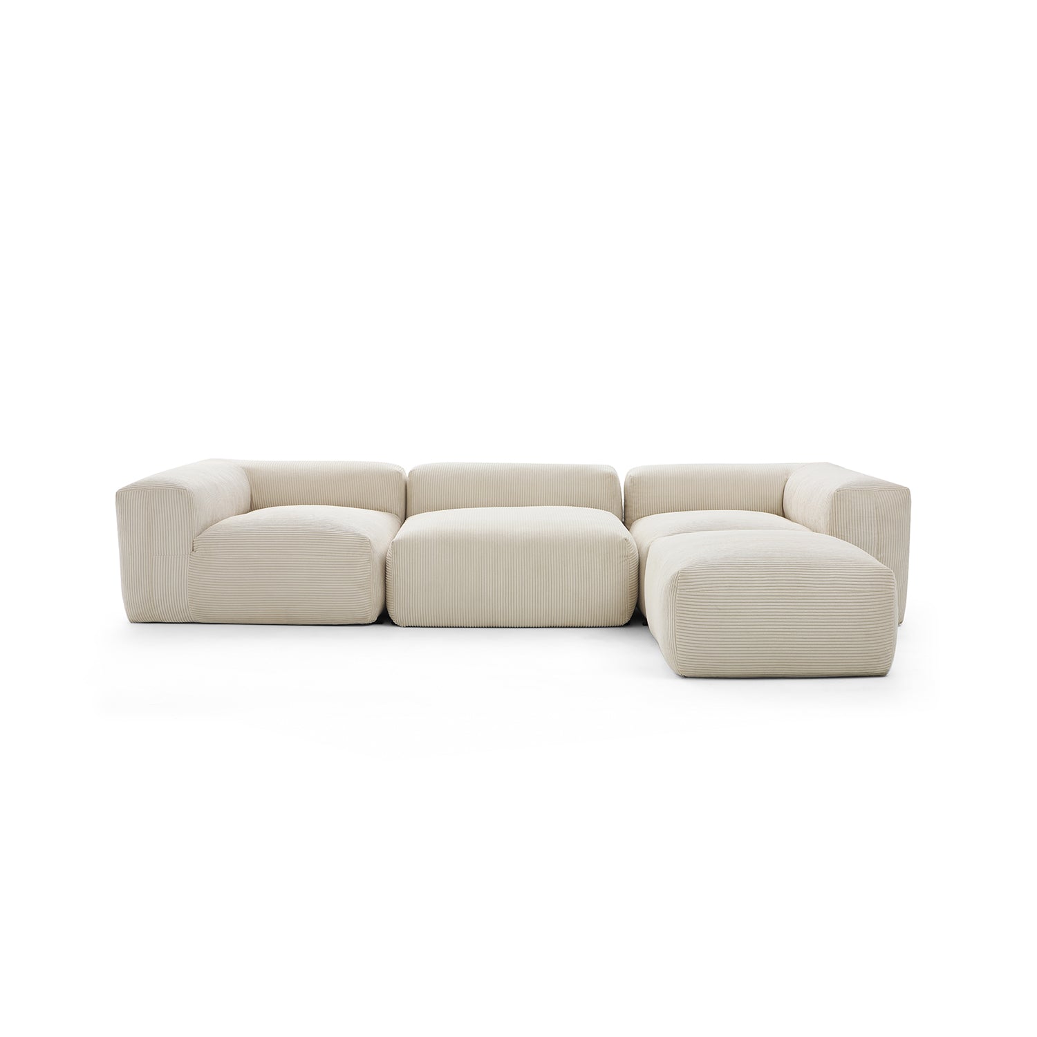 Modular Sofa - Mellow Extra Deep Sectional with Ottoman - MC - Mario Capasa