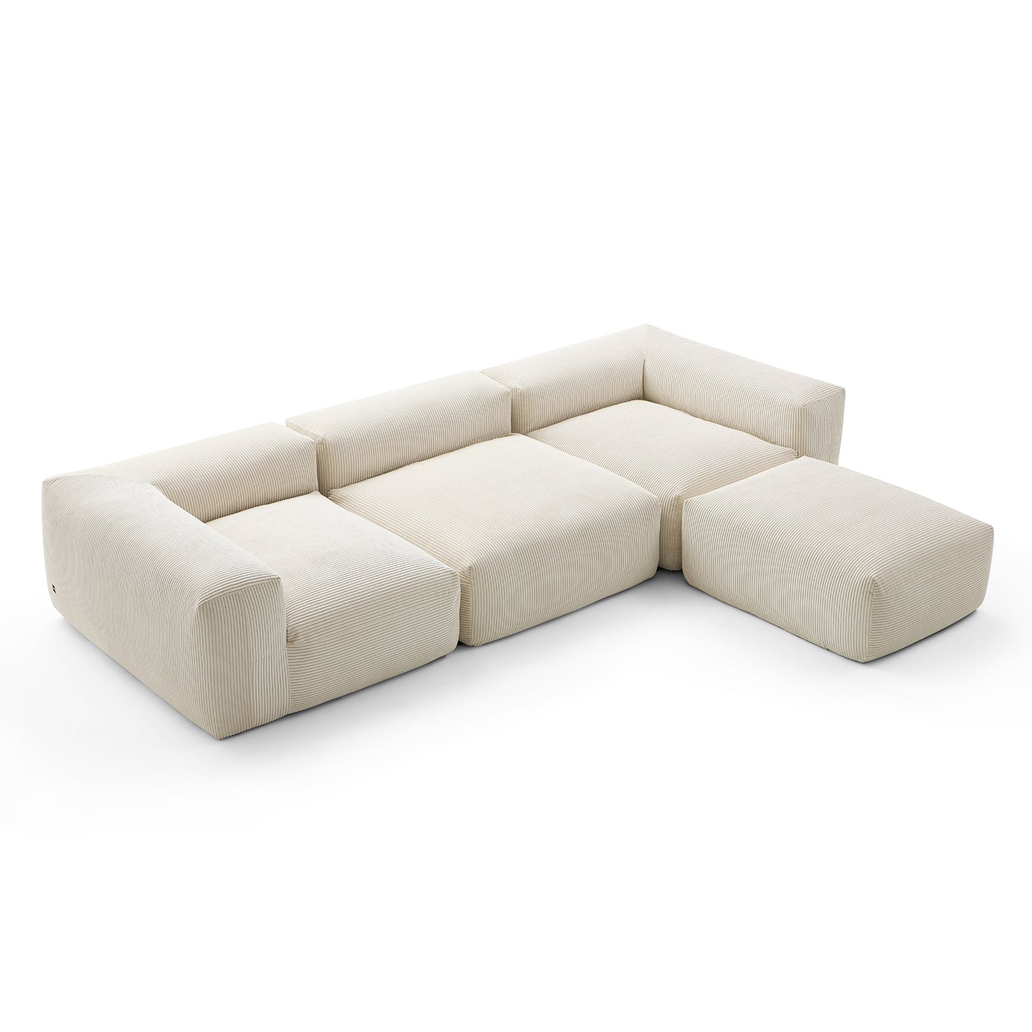 Modular Sofa - Mellow Extra Deep Sectional with Ottoman - MC - Mario Capasa