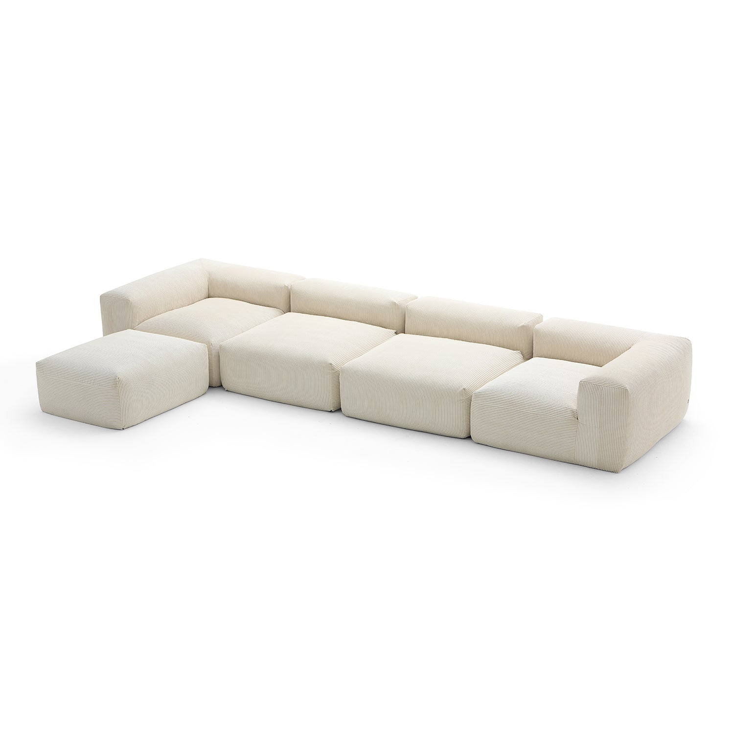 Modular Sofa - Mellow Extra Deep Sectional with Ottoman - MC - Mario Capasa