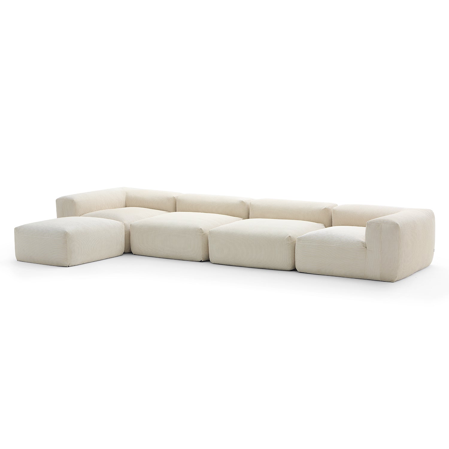 Modular Sofa - Mellow Extra Deep Sectional with Ottoman - MC - Mario Capasa